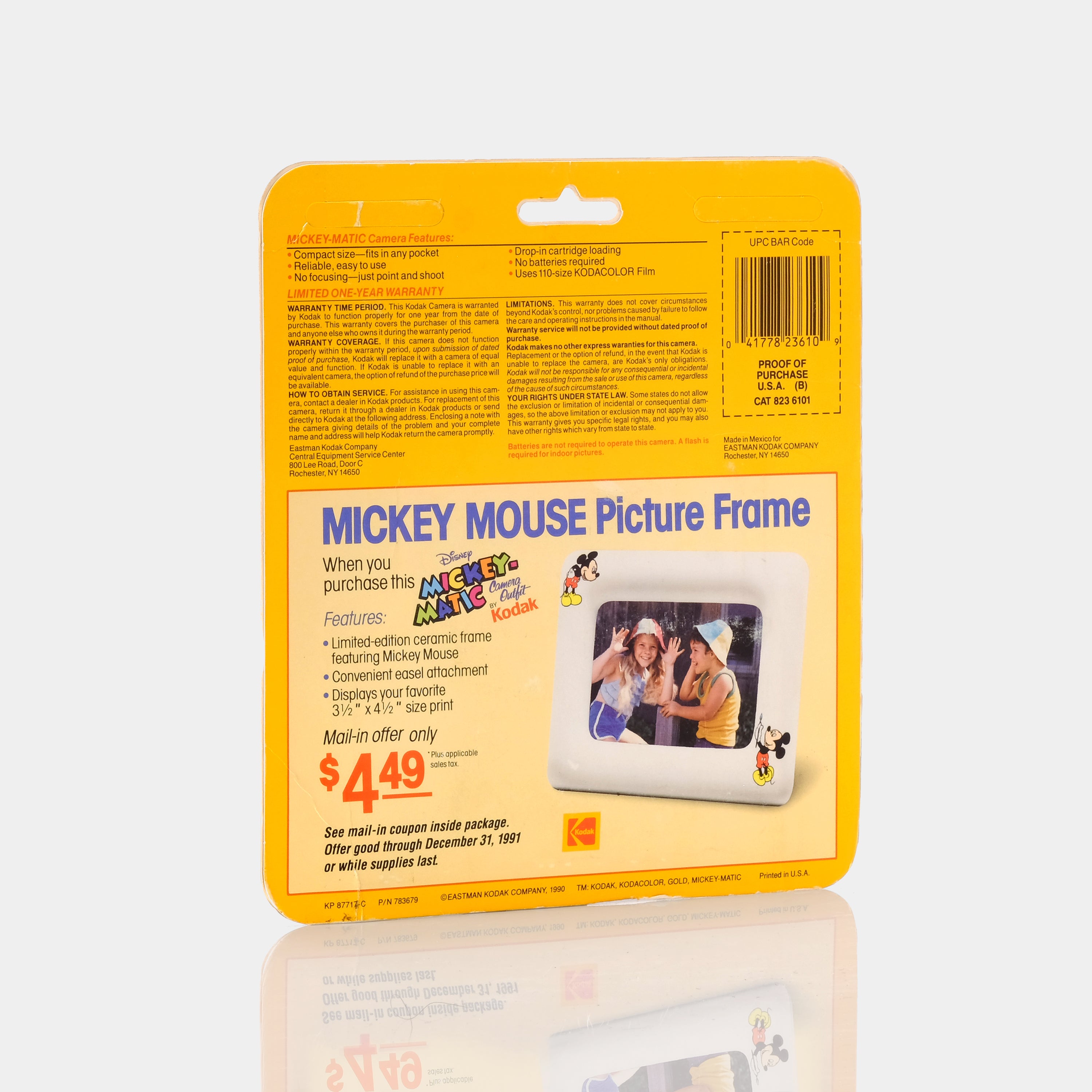 Disney Mickey-Matic 110 Film Camera by Kodak (New Old Stock)