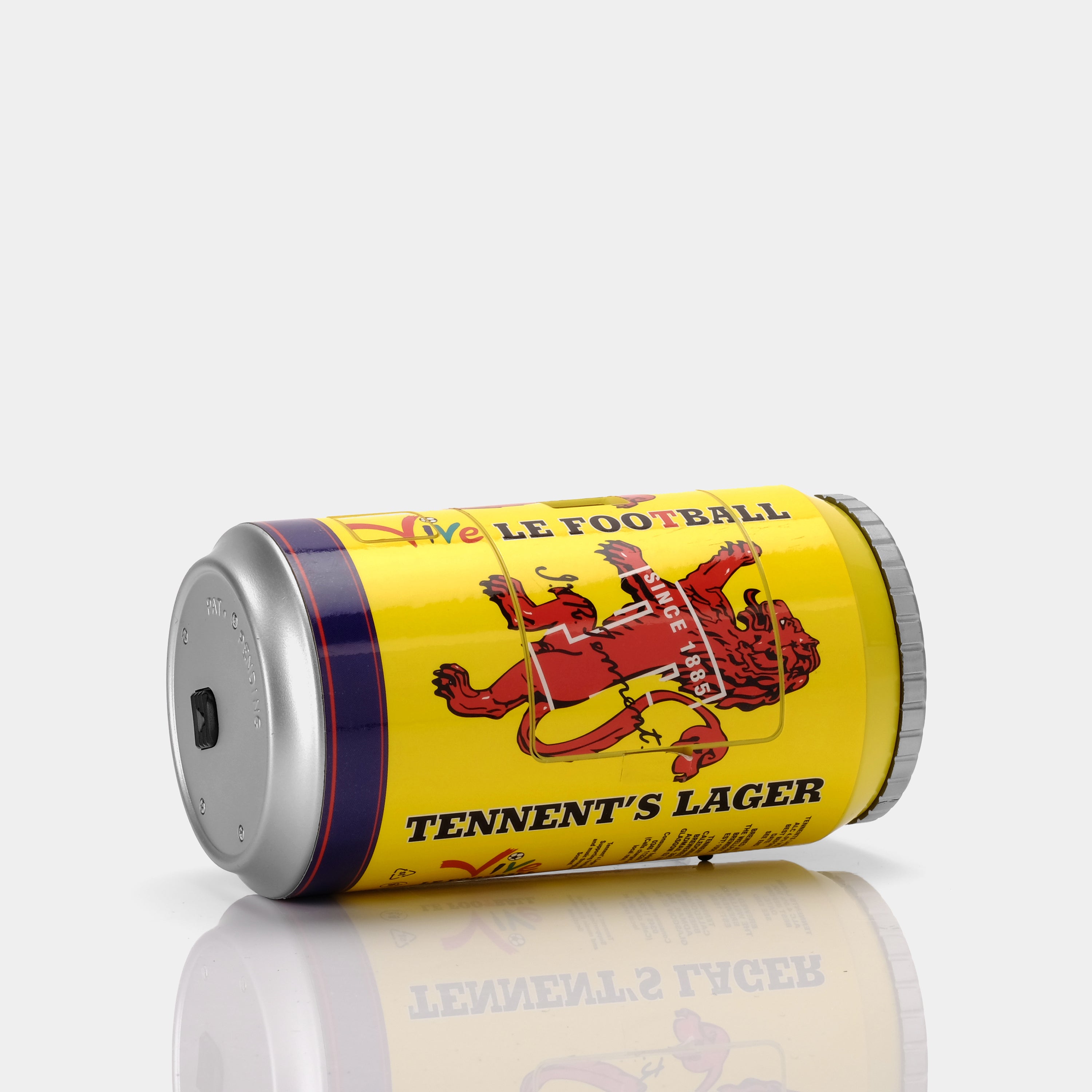 Tennent's Lager Camera In A Can "Vive Le Football" 1998 World Cup 35mm Film Camera
