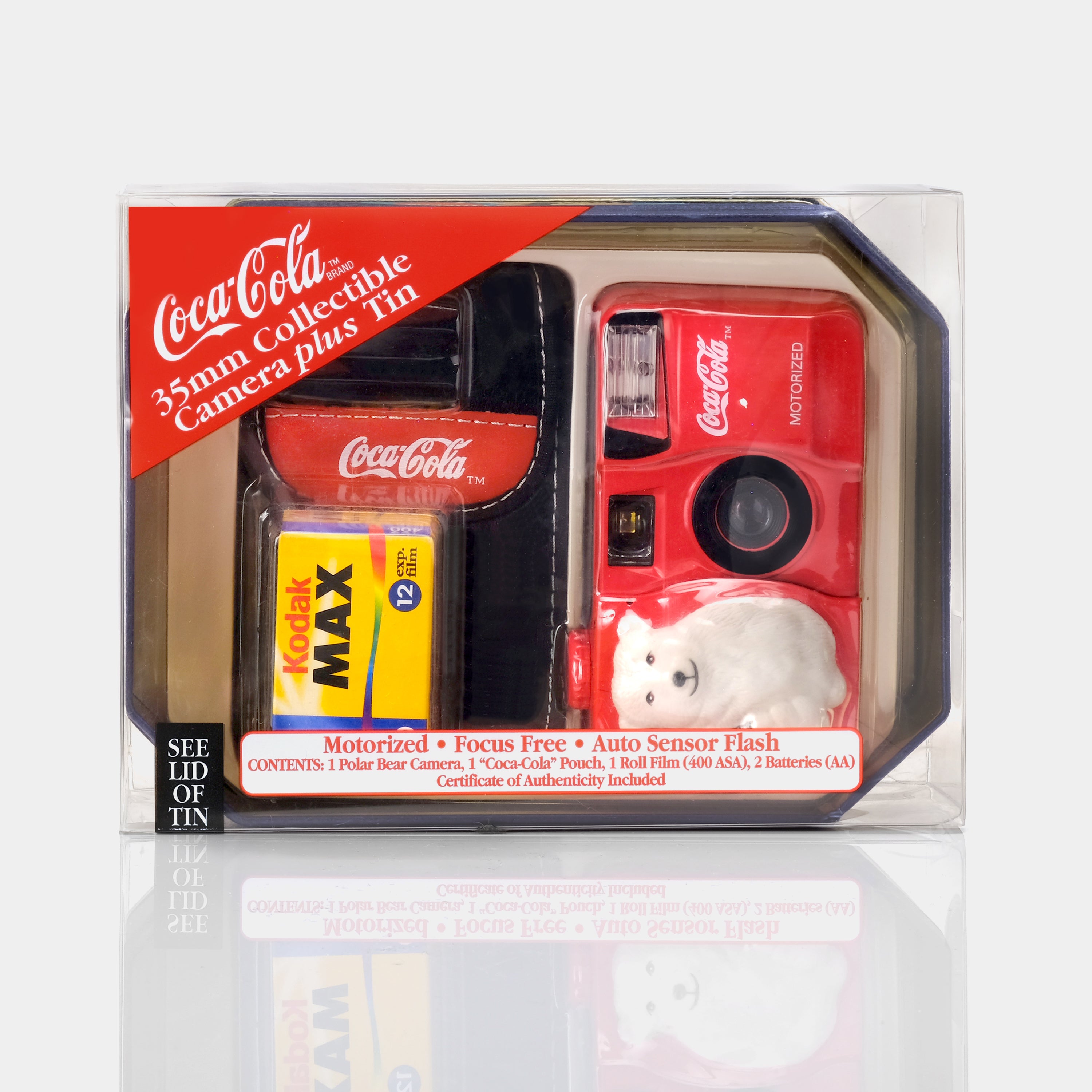 Coca-Cola Polar Bear 35mm Film Camera with Blue Tin (New Old Stock)