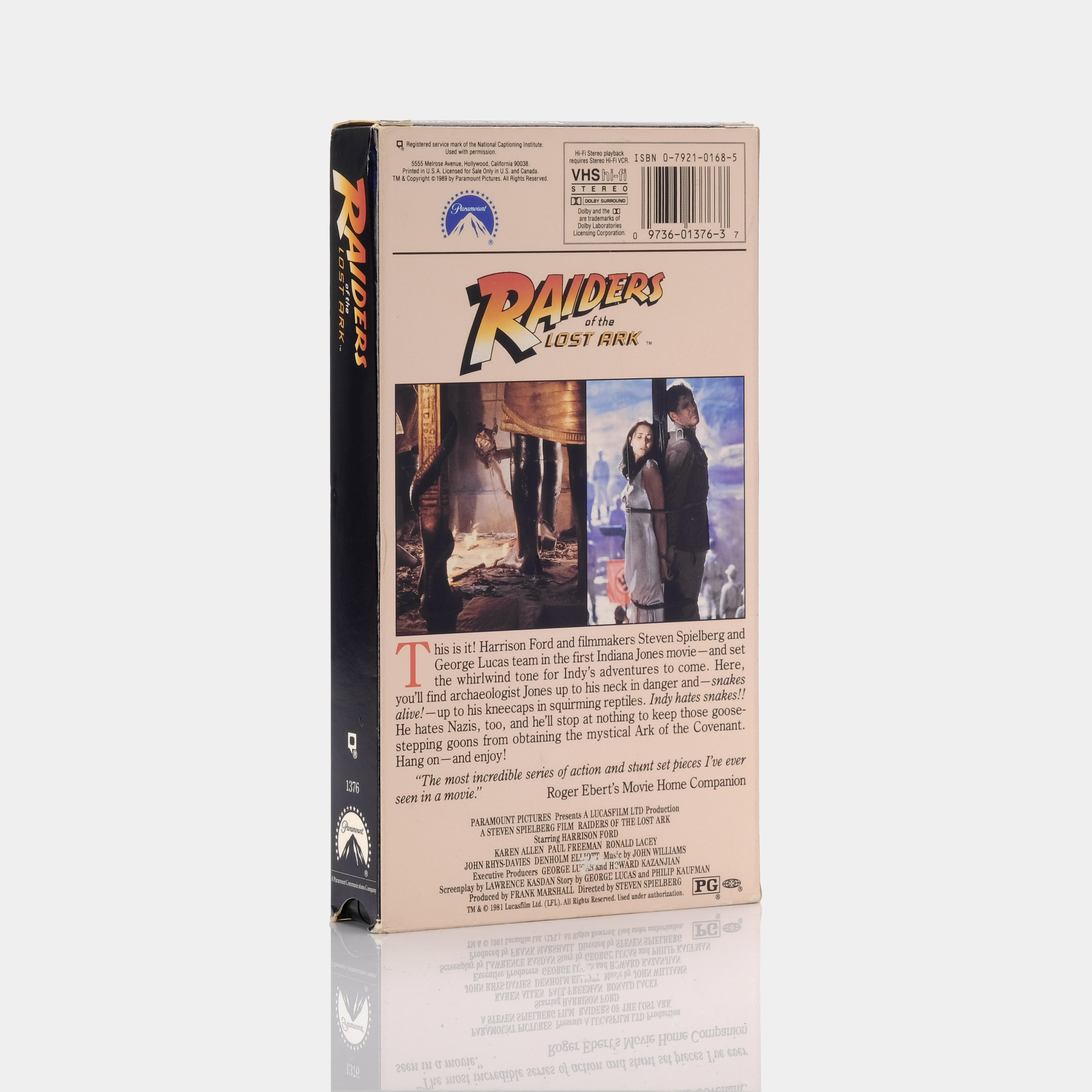 Raiders of the Lost Ark VHS Tape