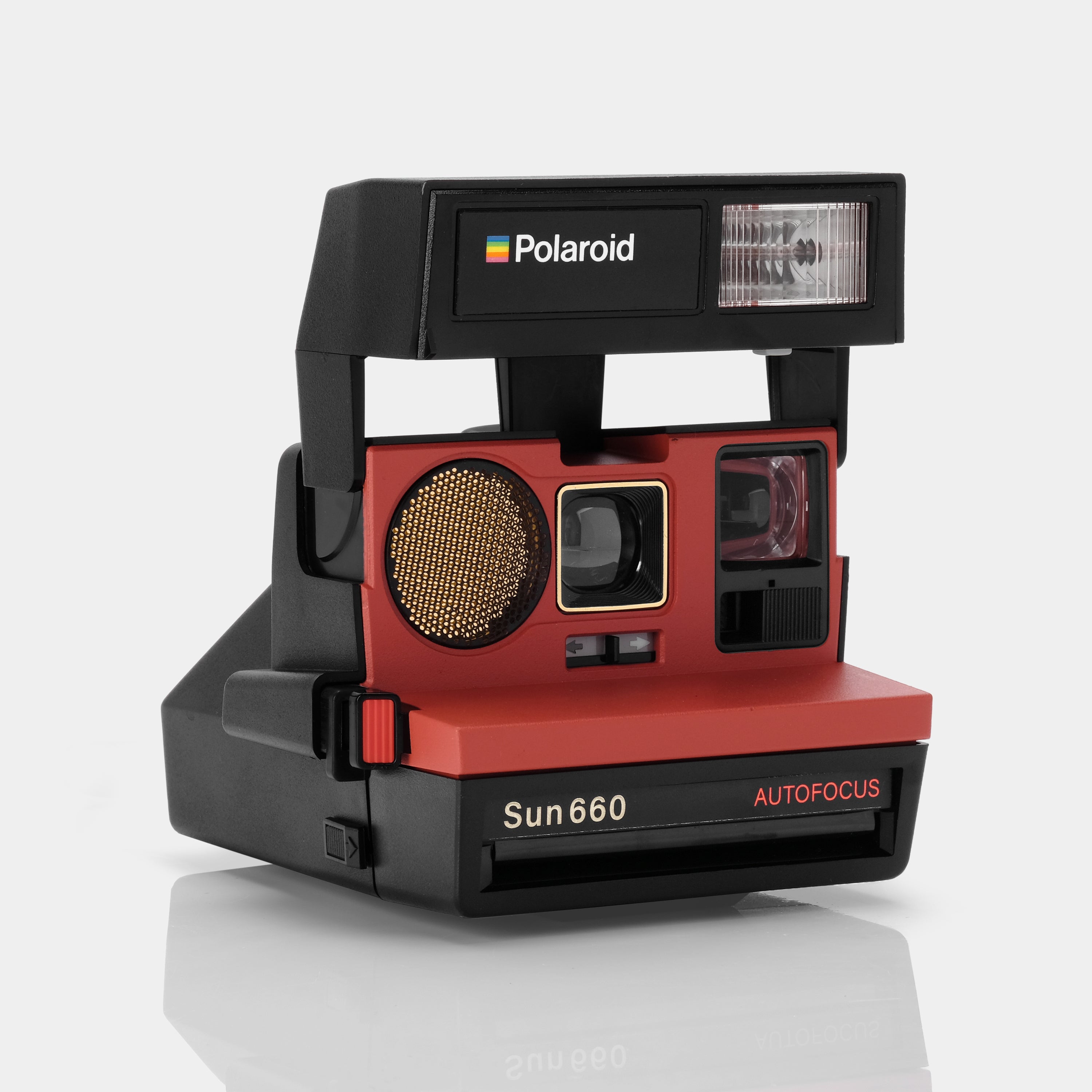 Polaroid 600 Sun660 Autofocus Poppy Instant Film Camera