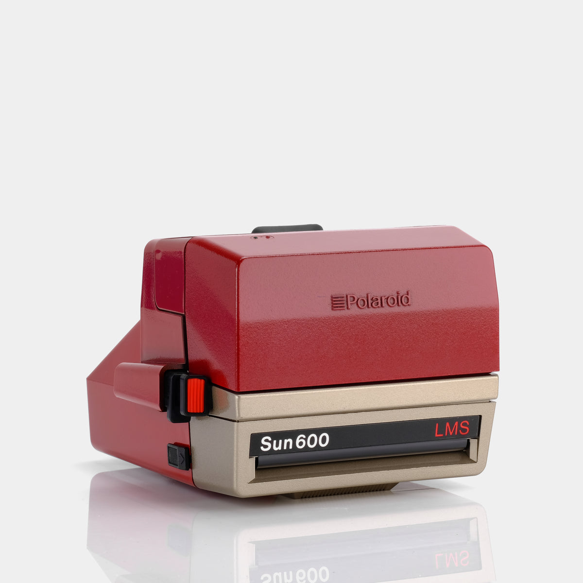 Polaroid 600 Painted Prototype Sun600 LMS Red and Gold Instant Film Ca
