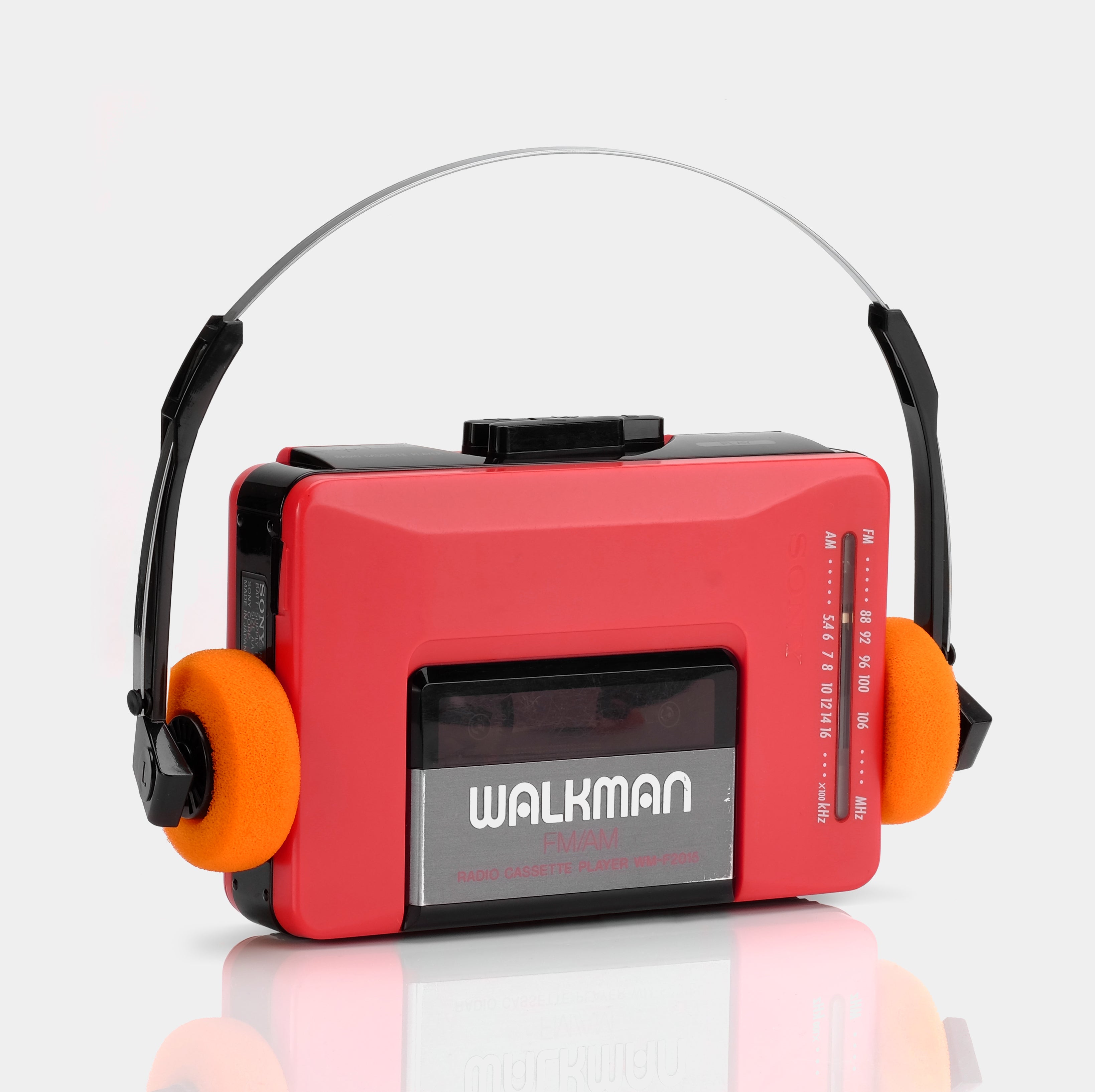 Sony Walkman WM-F2015 Red Portable Cassette Player