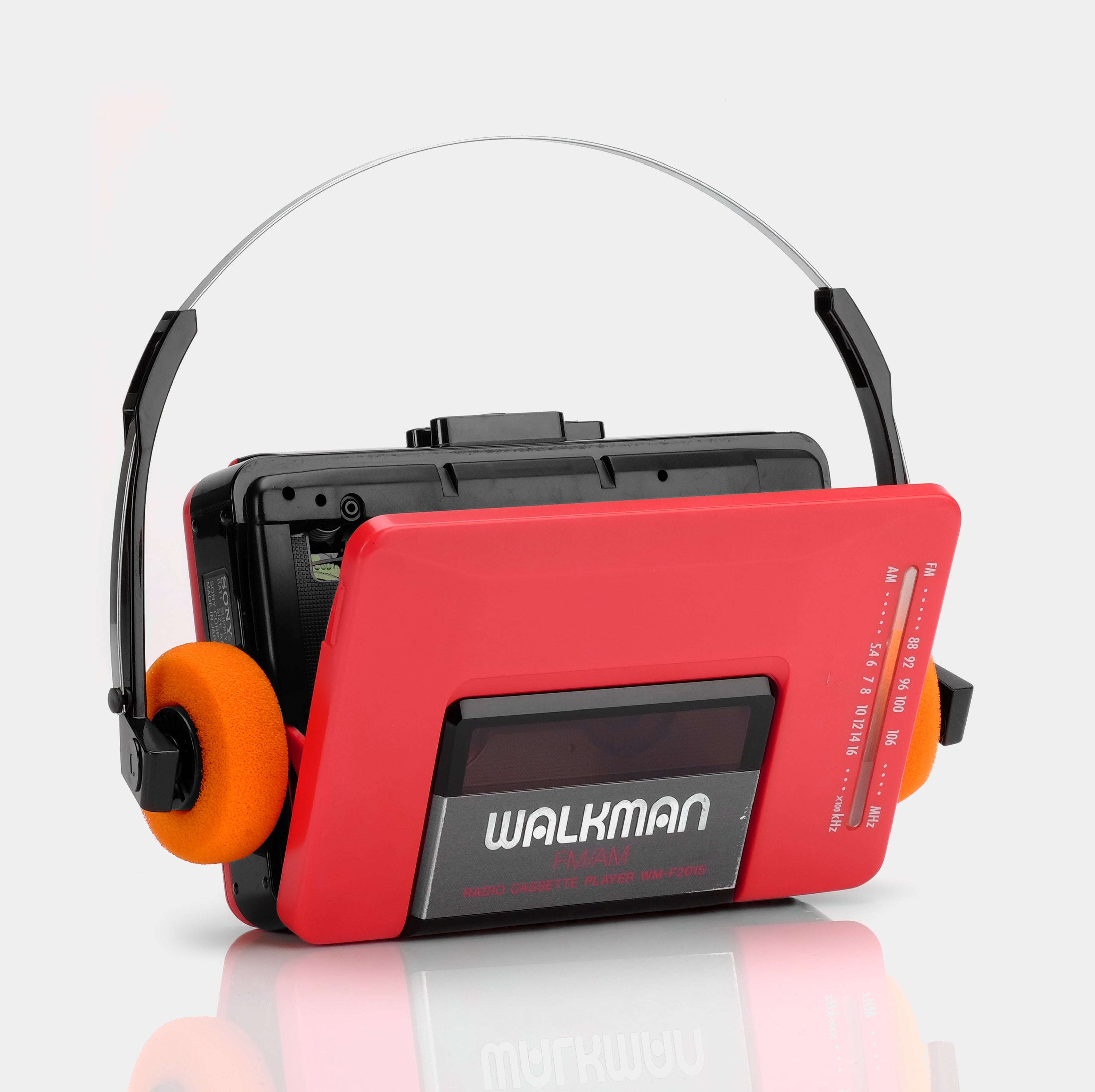 Sony Walkman WM-F2015 Red Portable Cassette Player