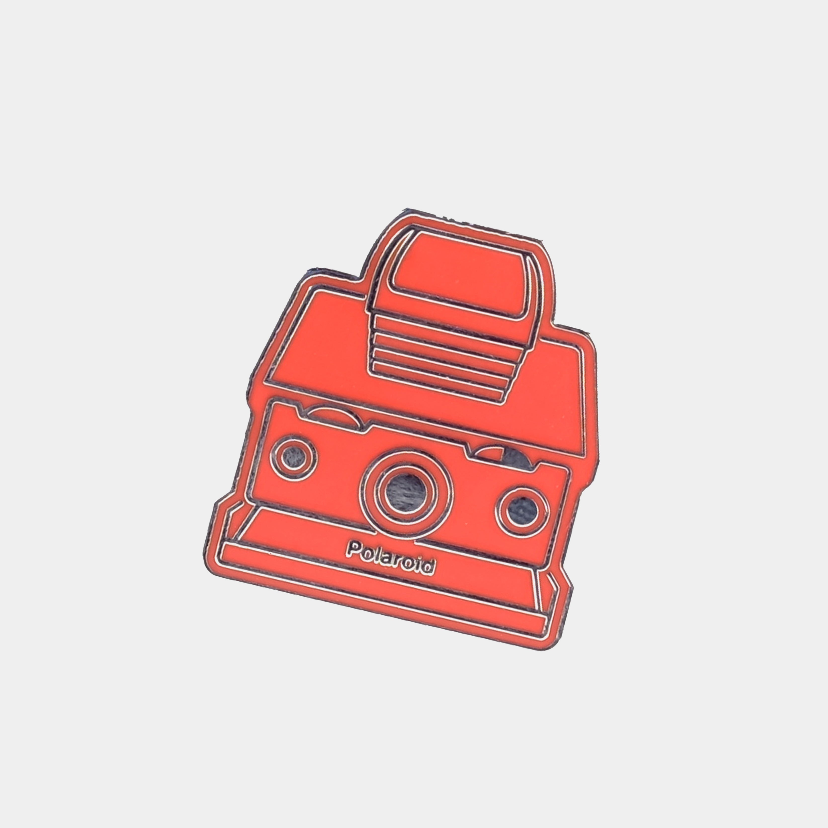 Red SX-70 Polaroid Camera Enamel Pin