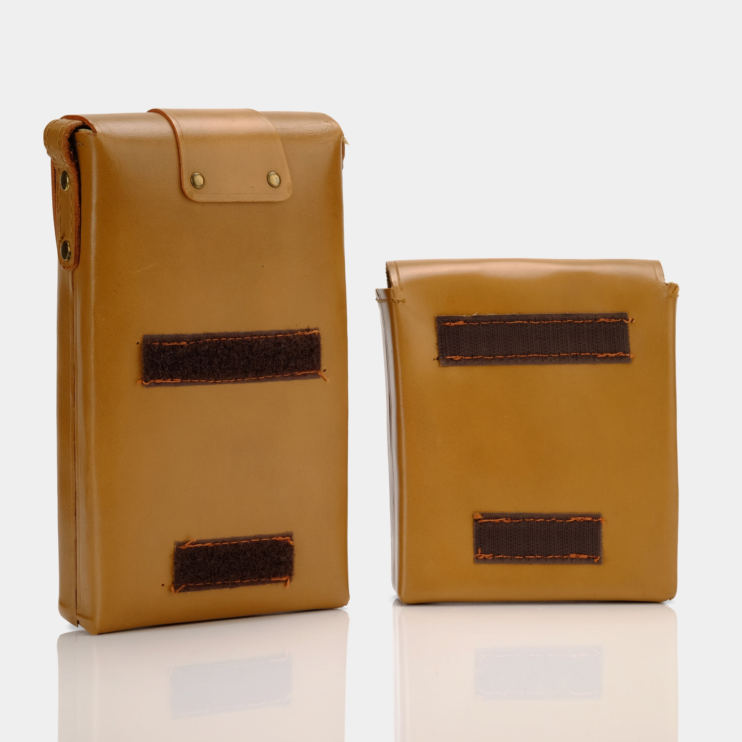 Brown Leather SX-70 Instant Camera Case With Film Pocket