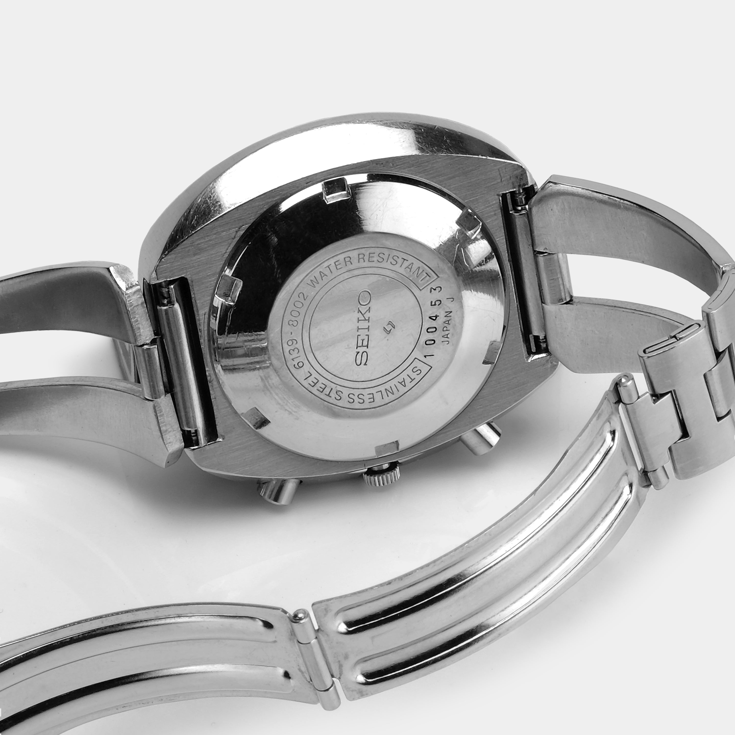 Seiko Automatic Chronograph Ref. 6139-8002 Blue Dial Circa 1971 Wristwatch