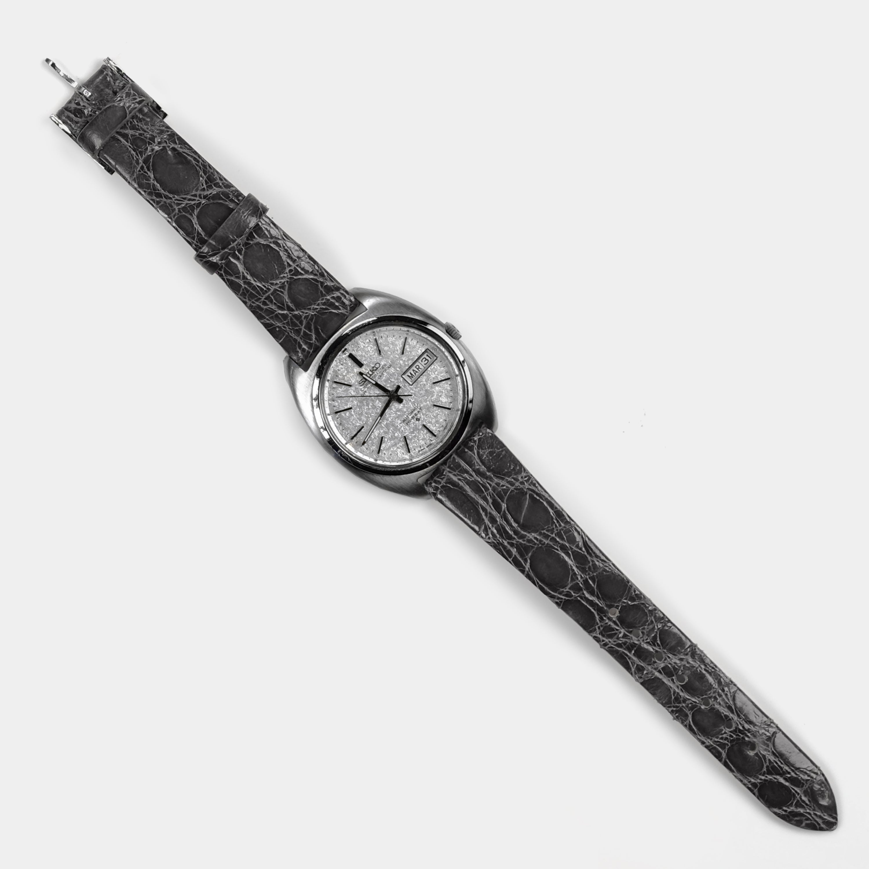 Seiko Hi-Beat Automatic Ref. 5626-7099 Sparkly Silver Dial Circa 1971 Wristwatch
