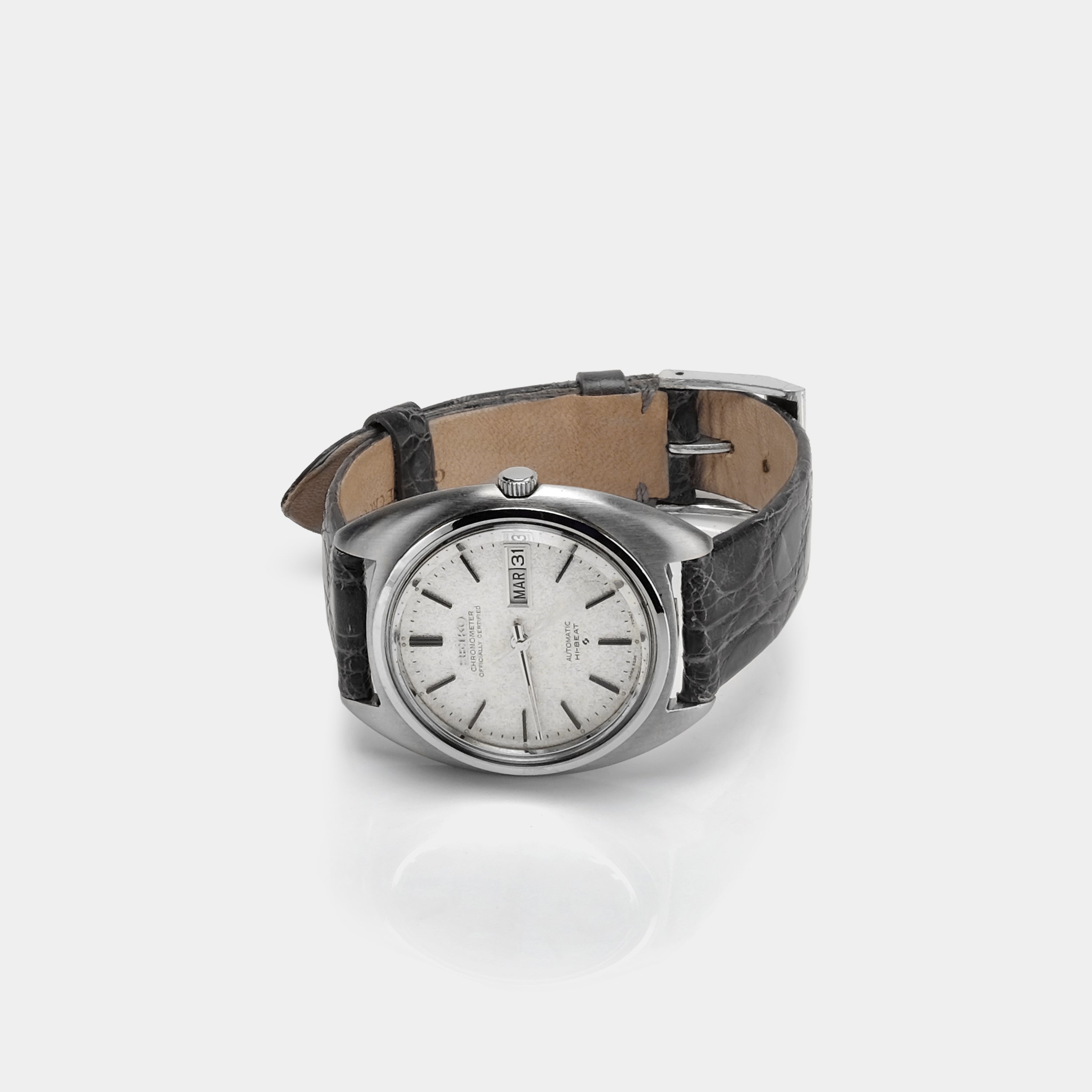 Seiko Hi-Beat Automatic Ref. 5626-7099 Sparkly Silver Dial Circa 1971 Wristwatch