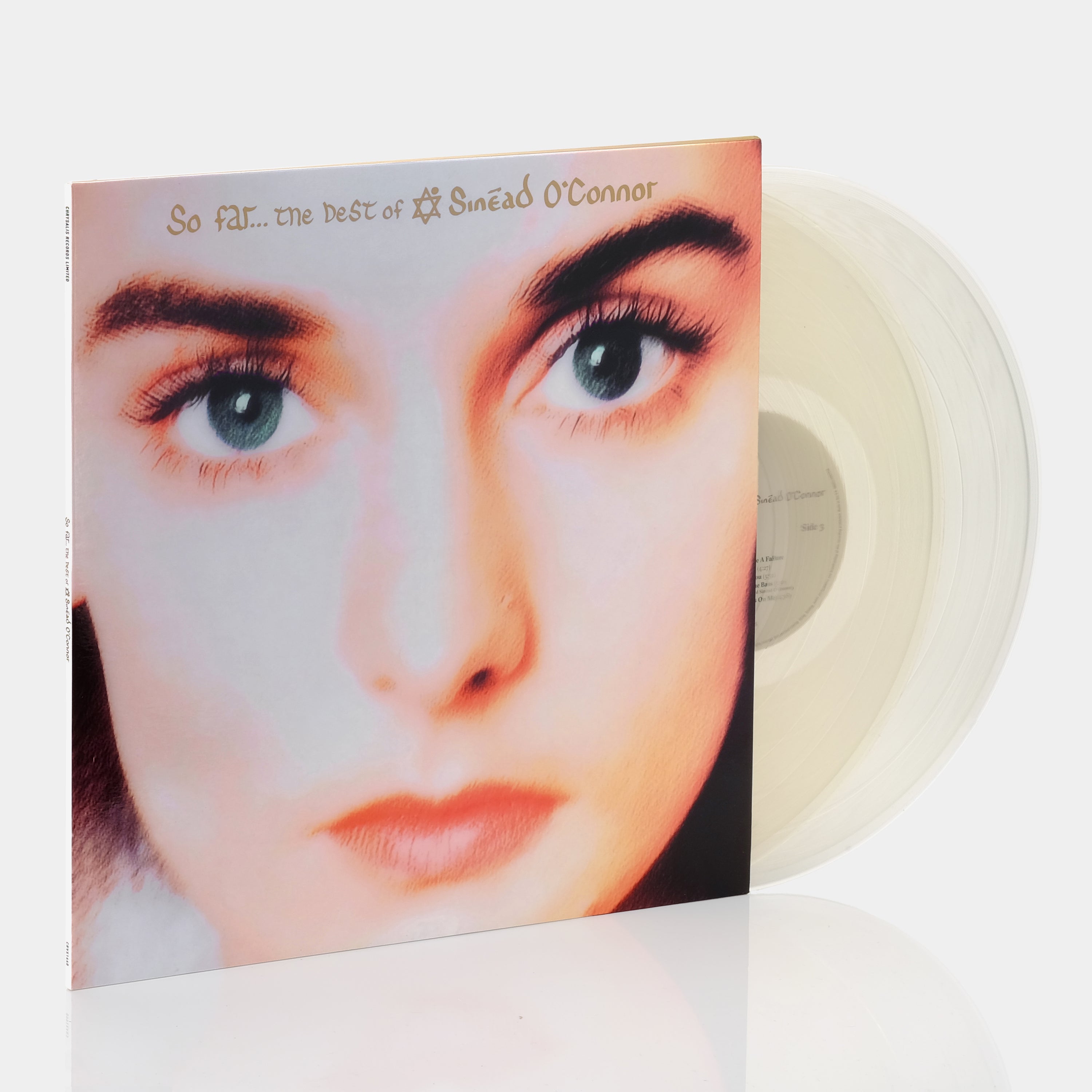Sinéad O'Connor - So Far… The Best Of Sinéad O'Connor 2xLP Transparent Champagne Vinyl Record