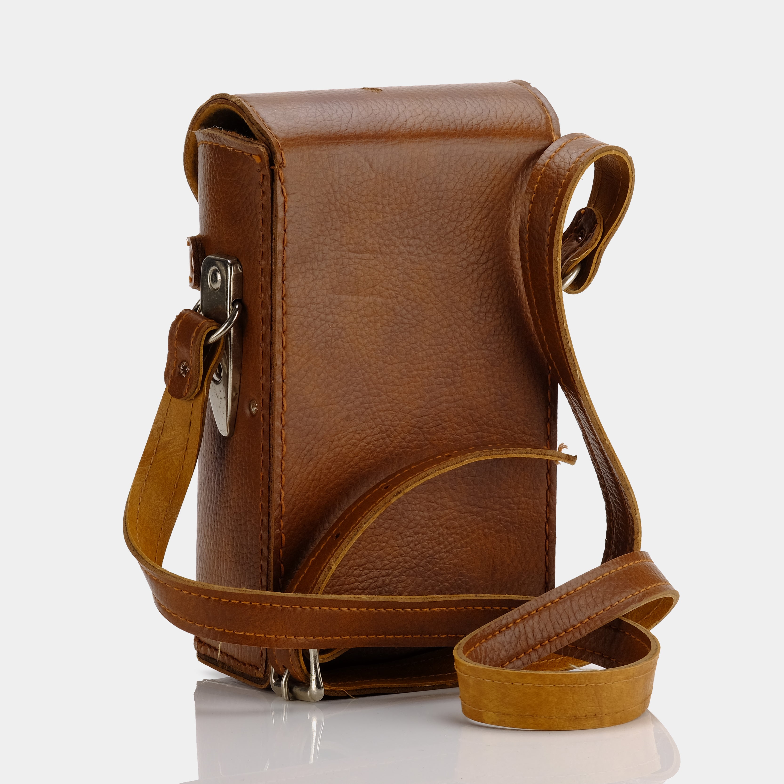 Brown Leather Folding Camera Case