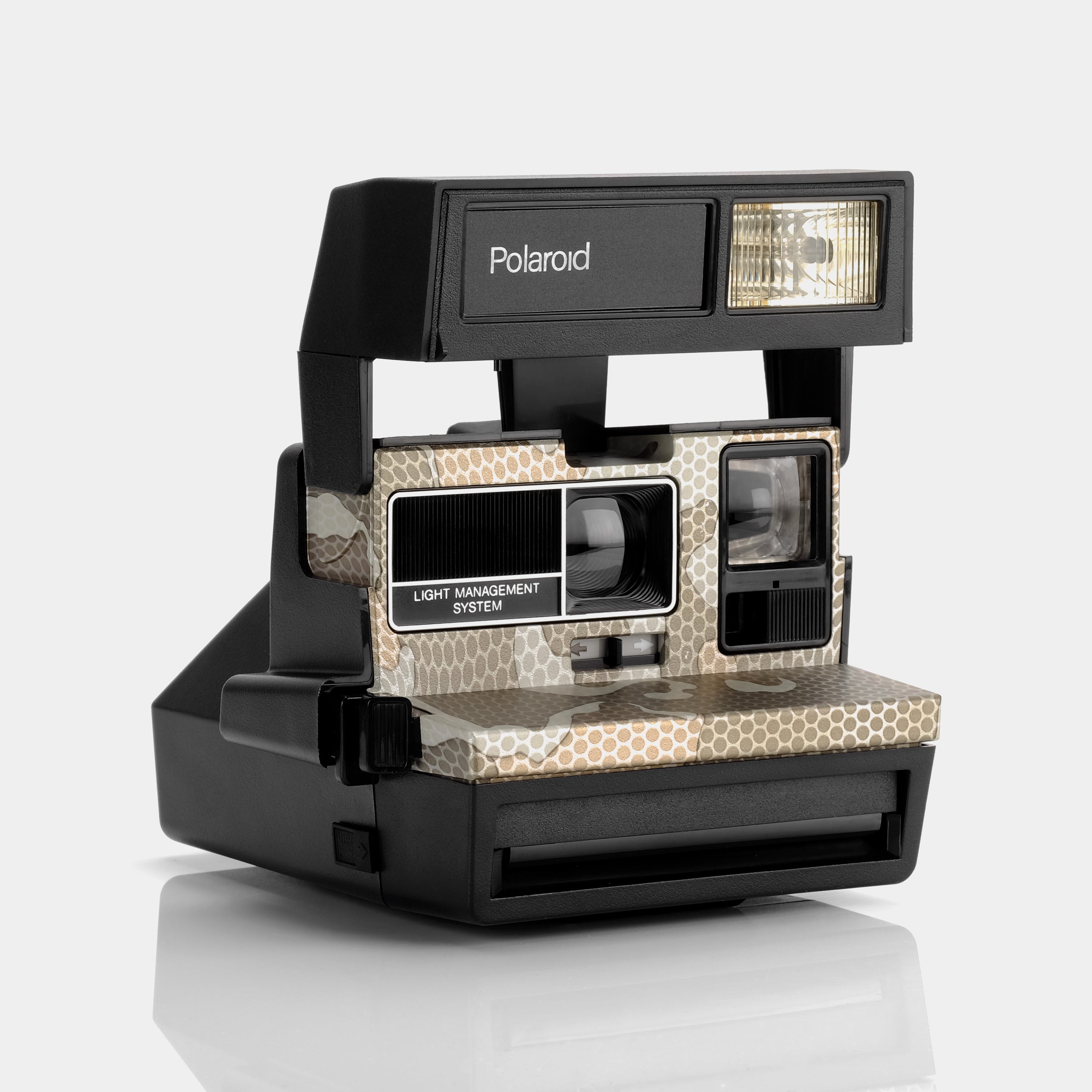 Polaroid 600 One Step Flash Metallic Snakeskin Instant Film Camera