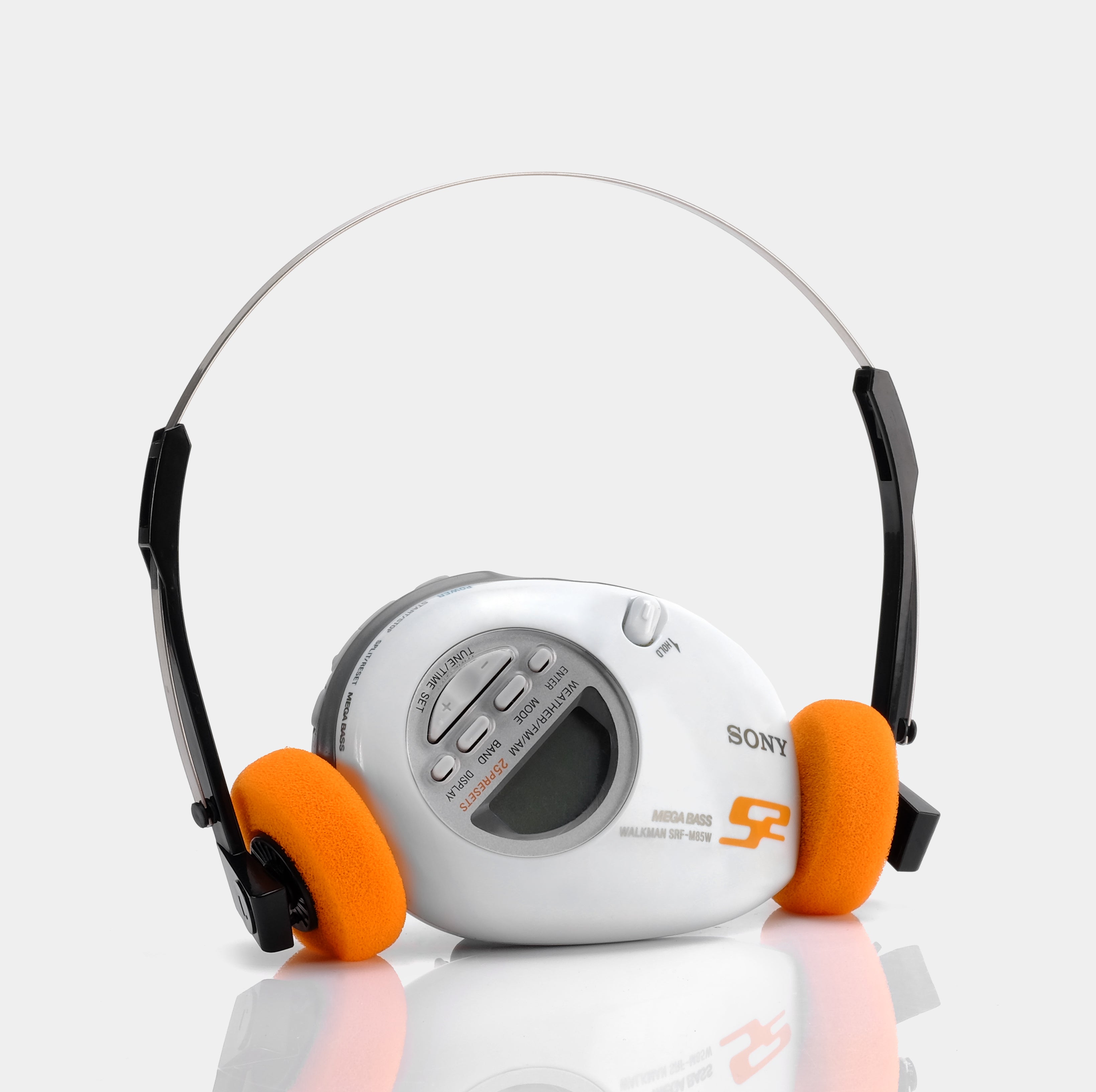 Sony Walkman SRF-M85W AM/FM Stereo With Belt Clip
