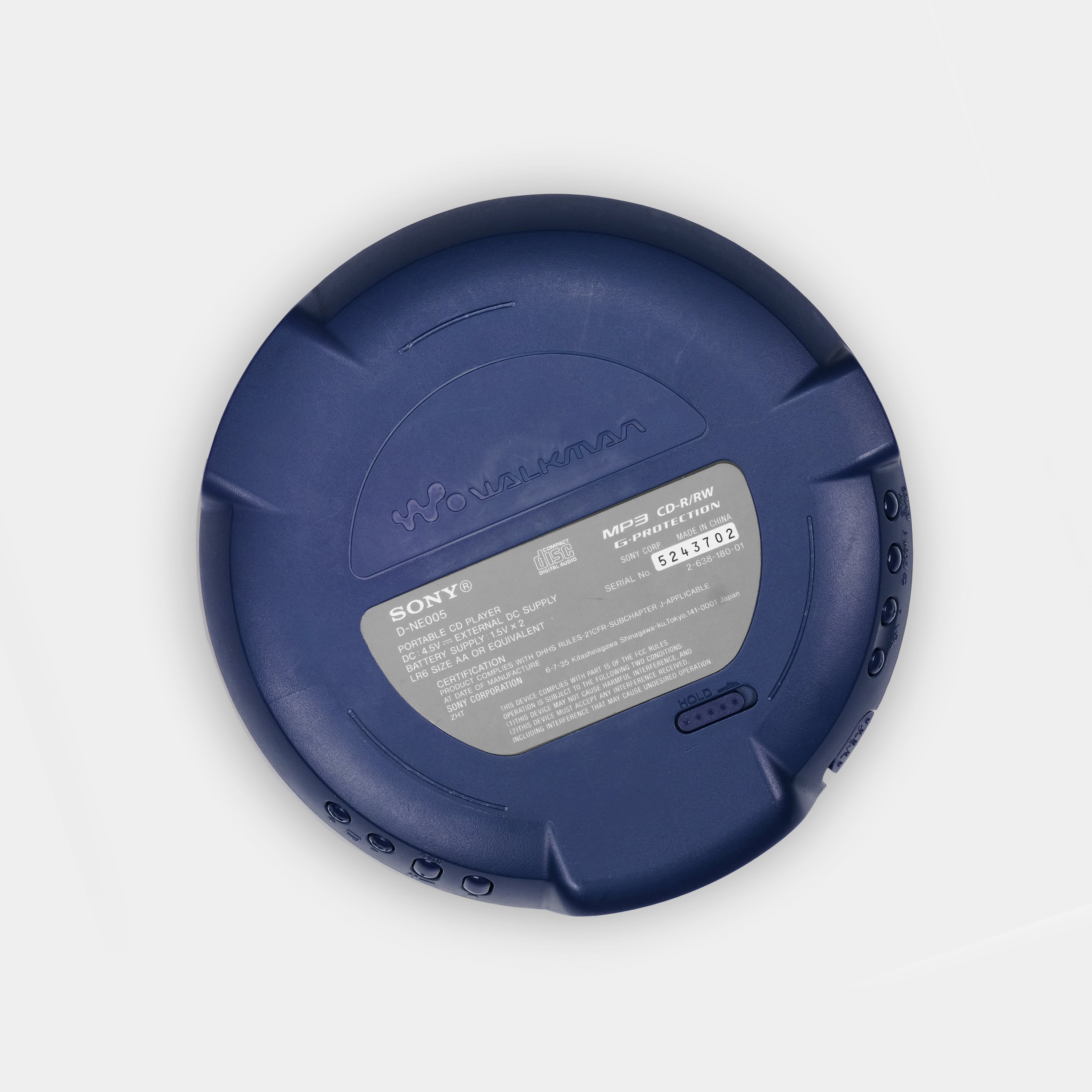 Sony Walkman D-NE005 Navy Blue Portable CD Player