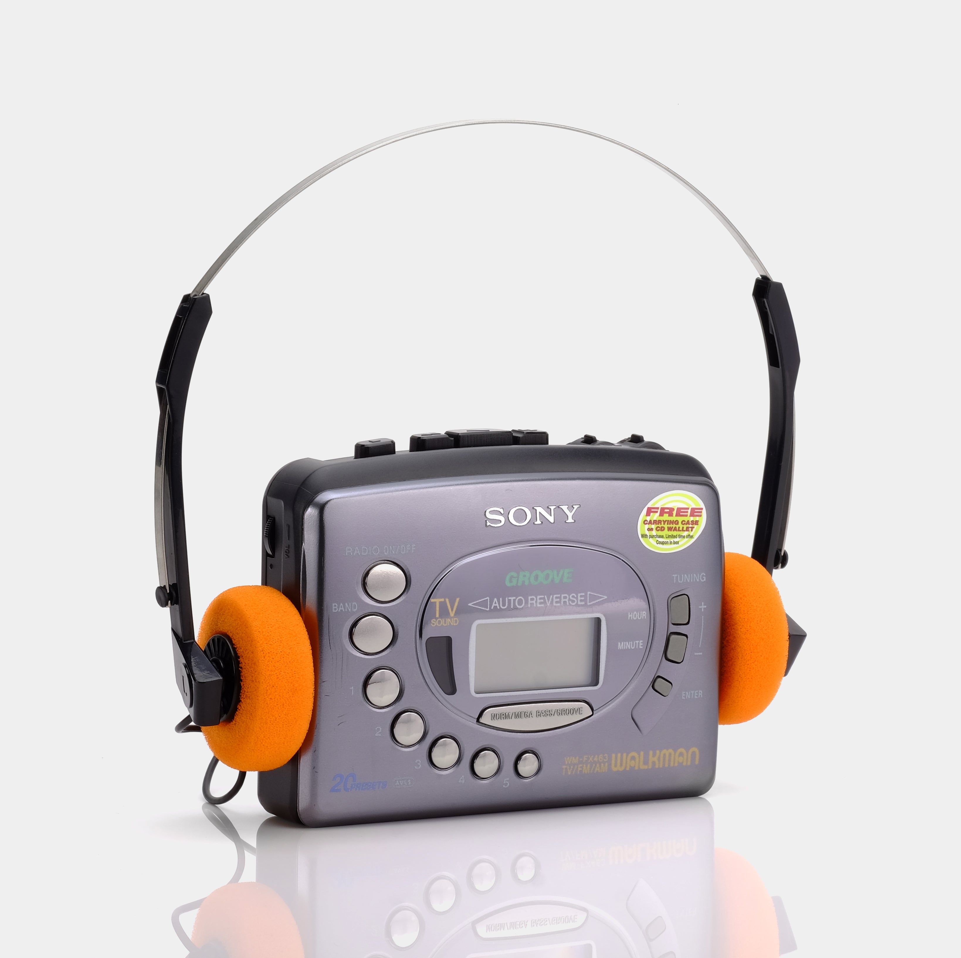 Sony Walkman Groove WM-FX463 TV/AM/FM Portable Cassette Player