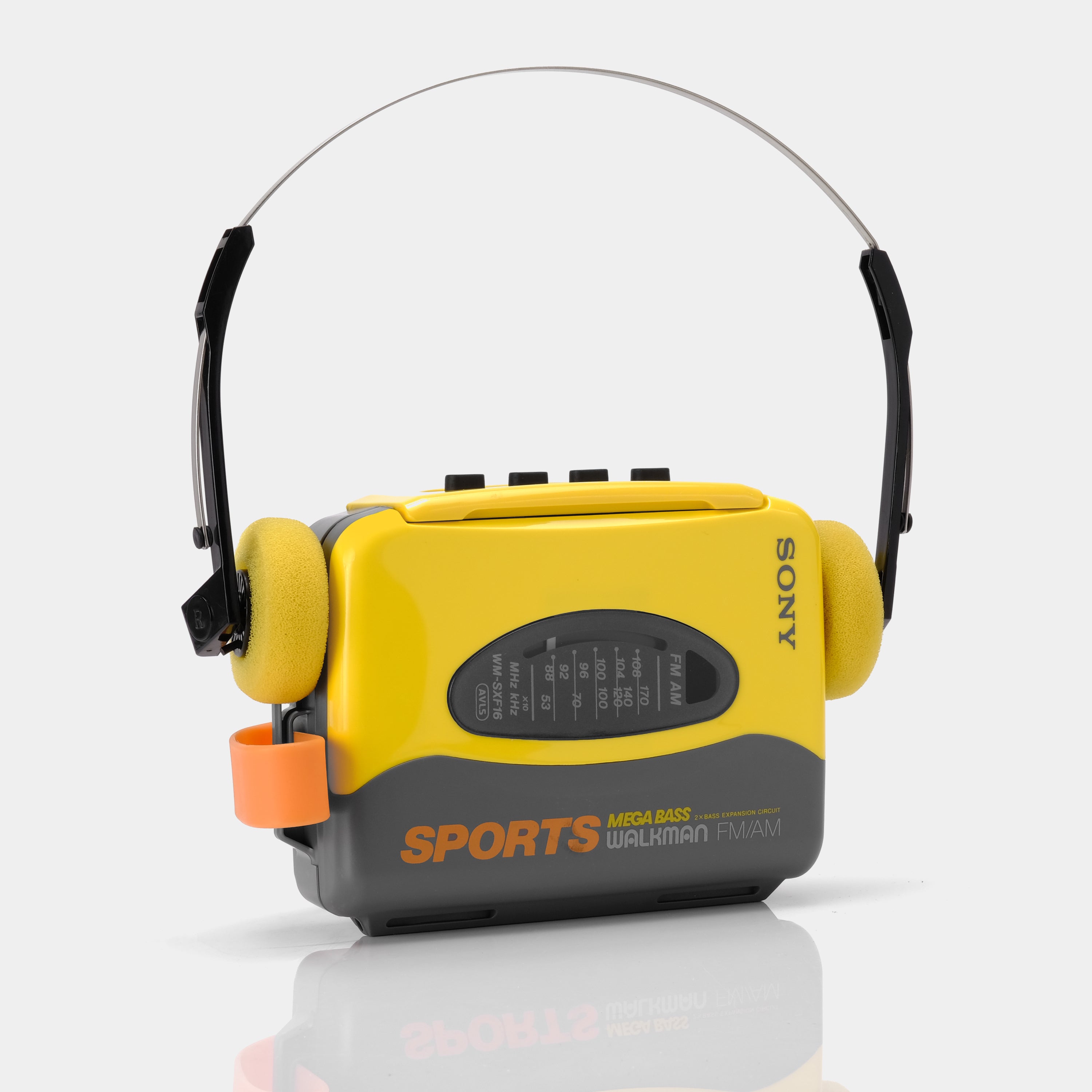 Sony Sports Walkman WM-SXF16 Yellow AM/FM Portable Cassette Player