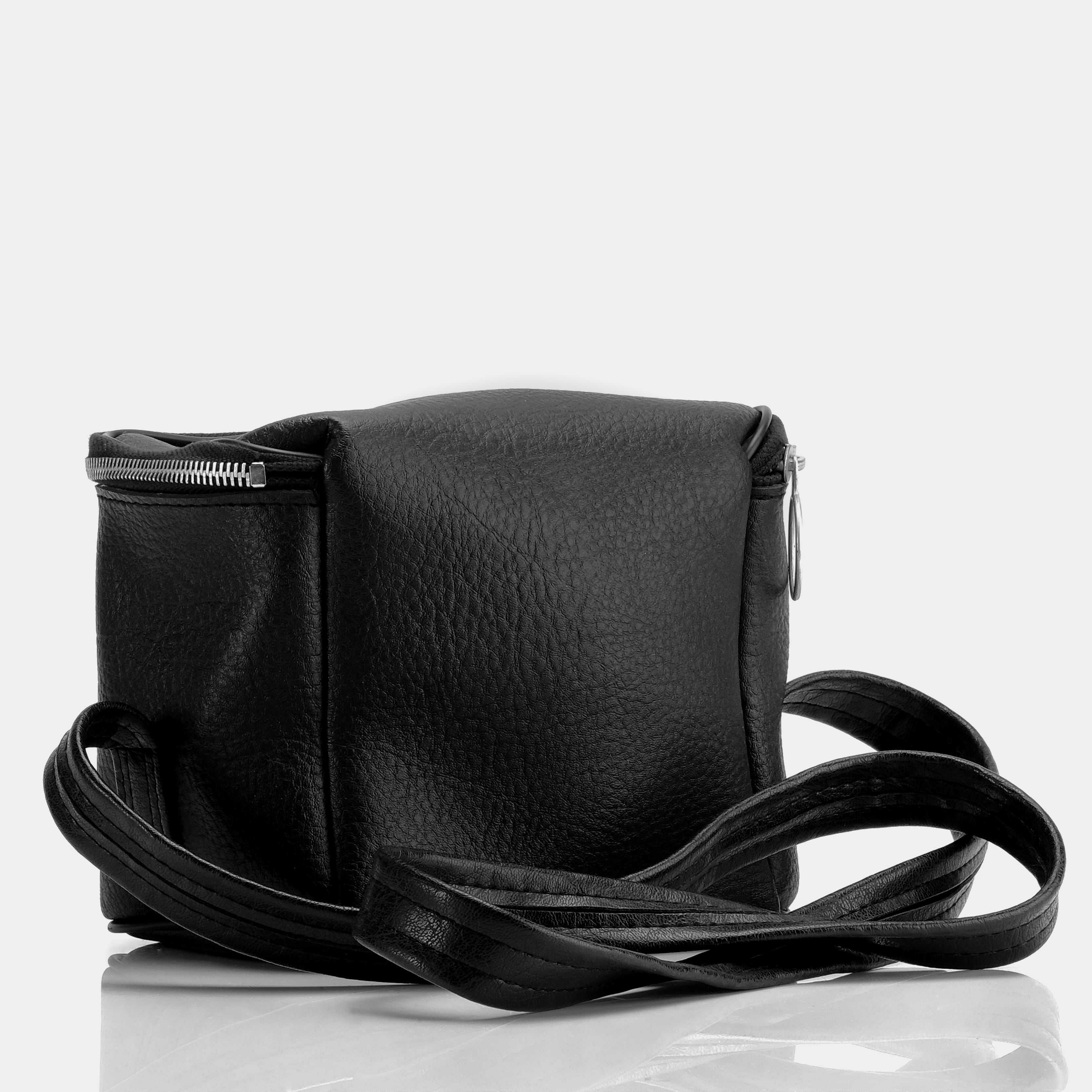 Black Faux Leather Instant 600 Camera Bag