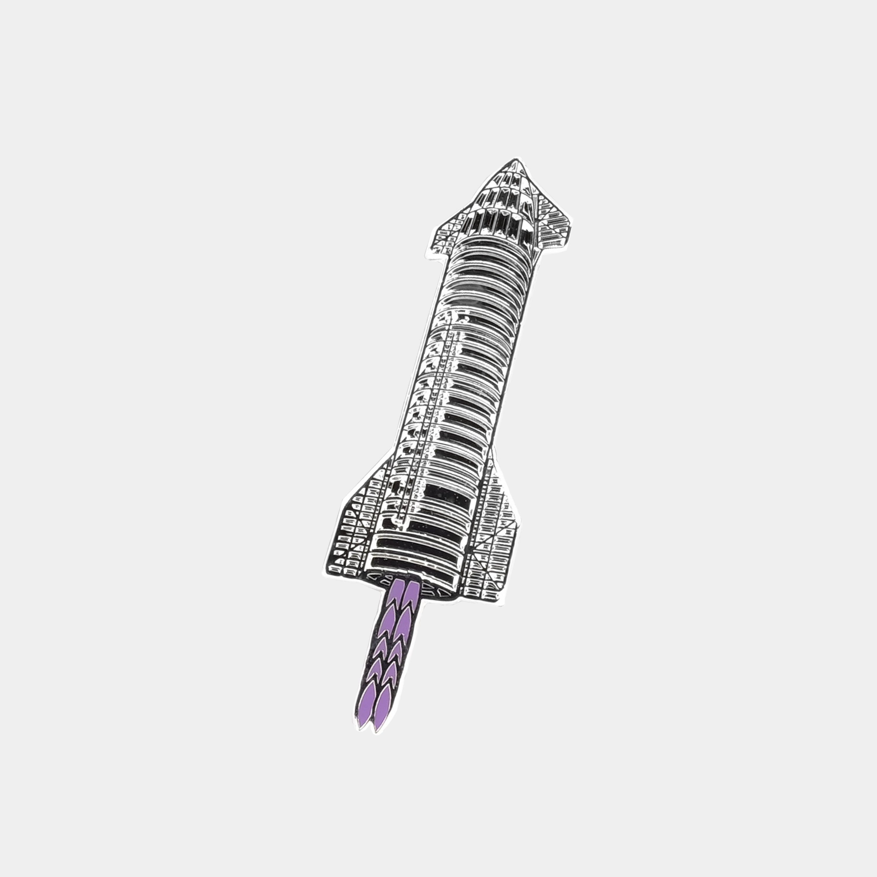 SpaceX Starship Enamel Pin