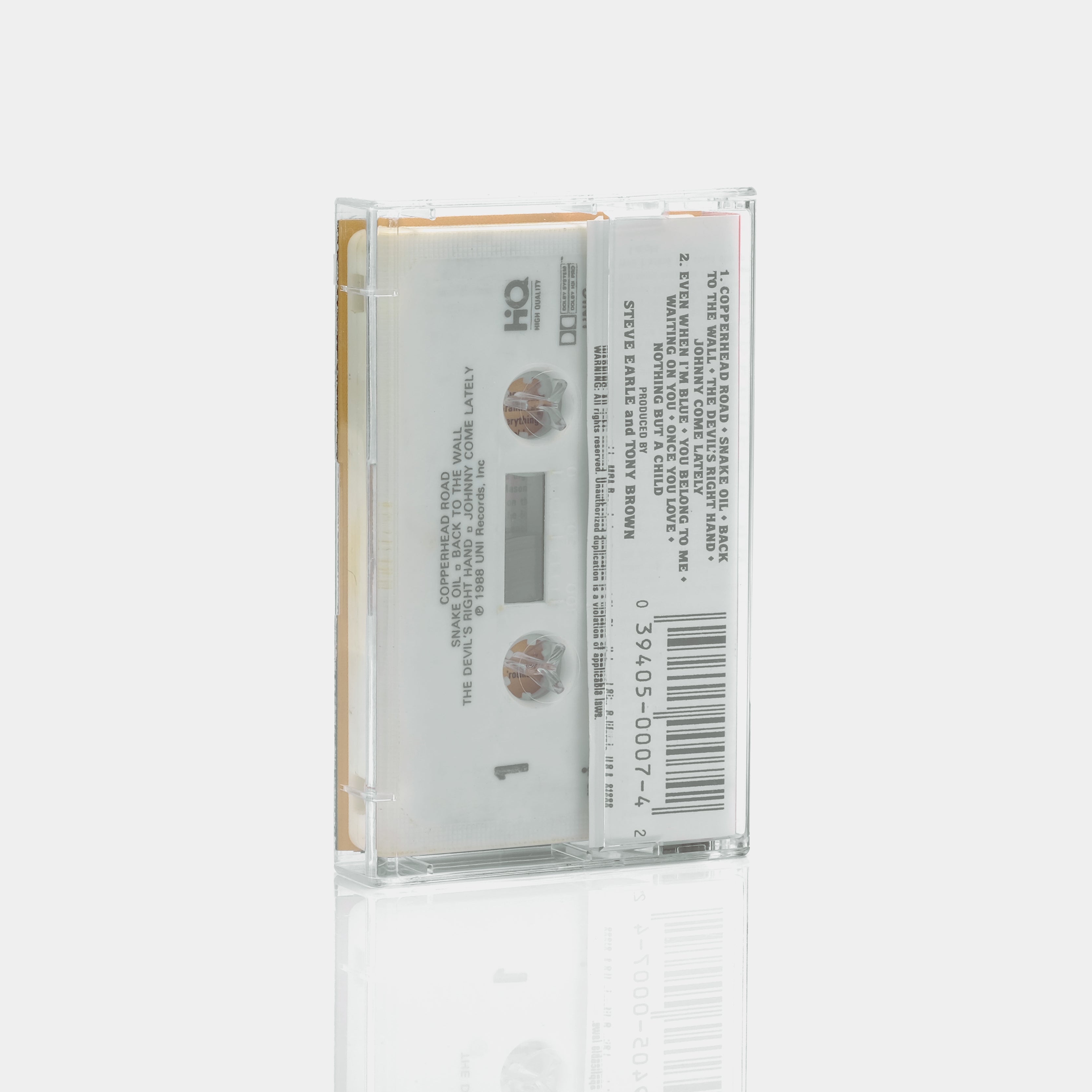 Steve Earle - Copperhead Road Cassette Tape