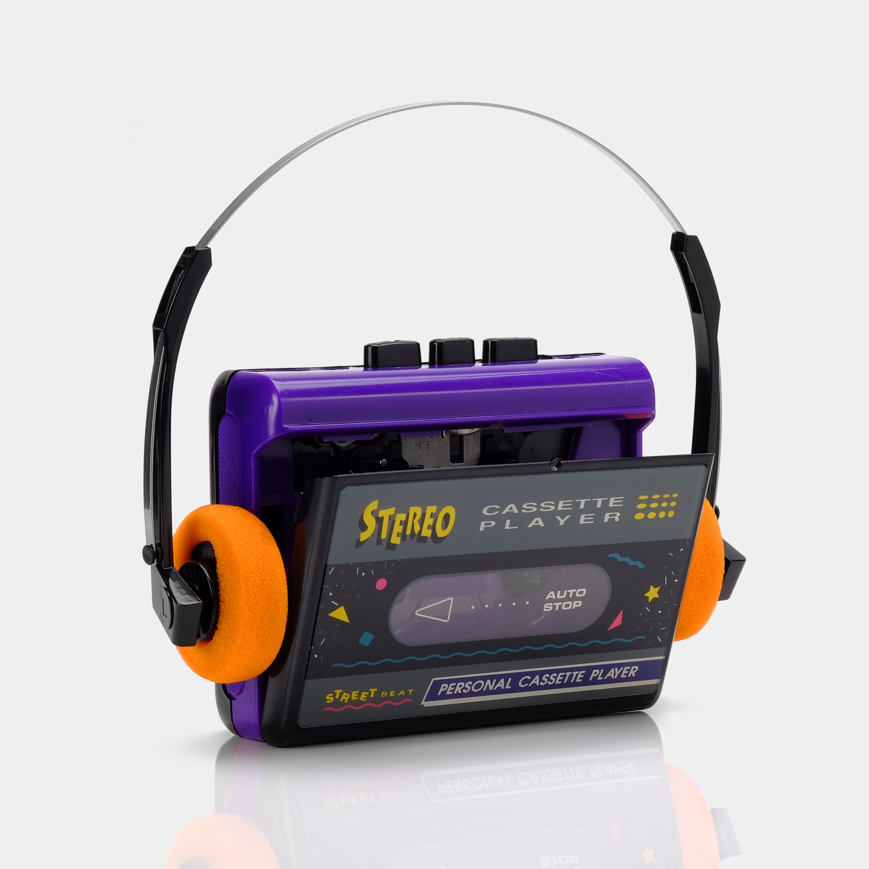 Street Beat Purple Portable Cassette Player