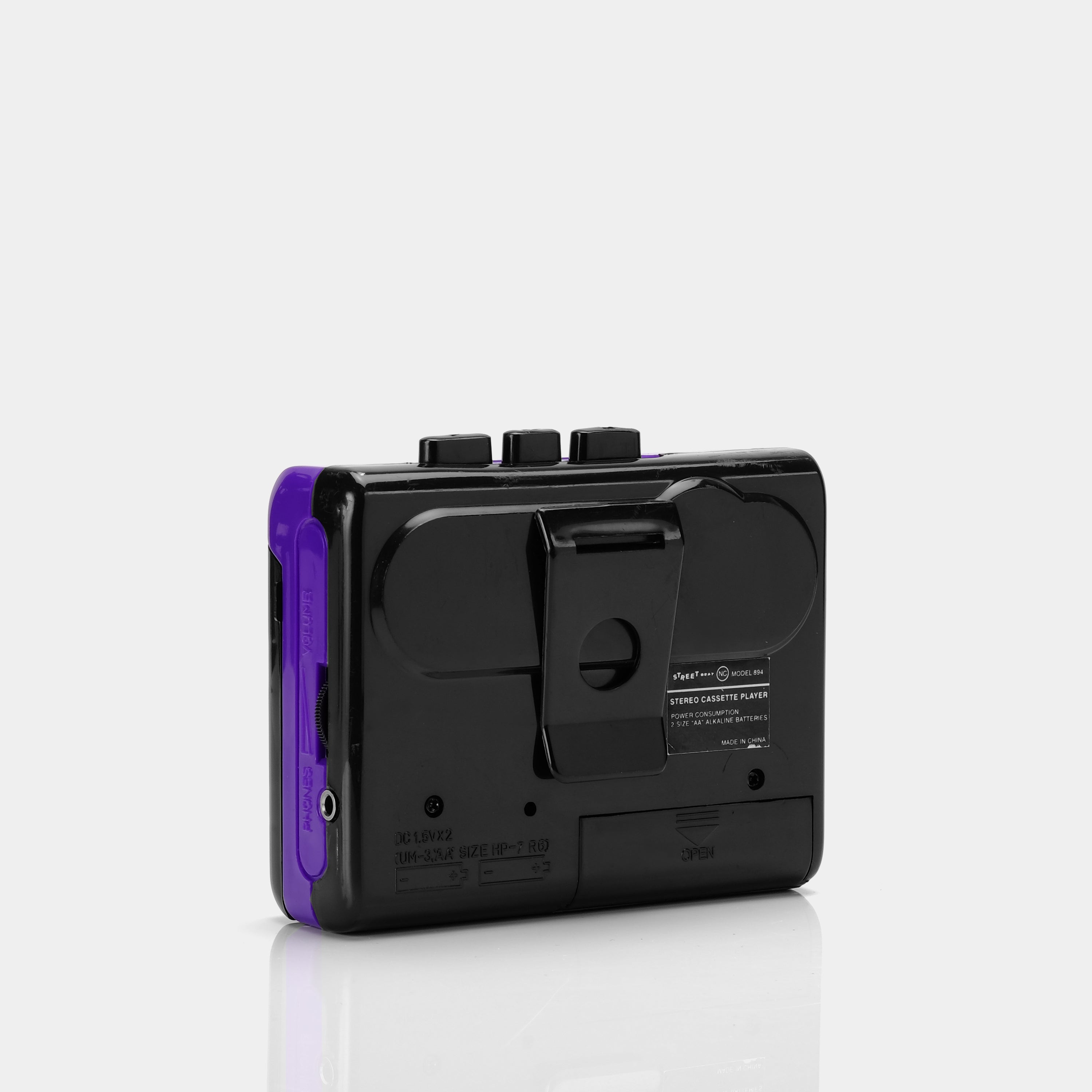 Street Beat Purple Portable Cassette Player