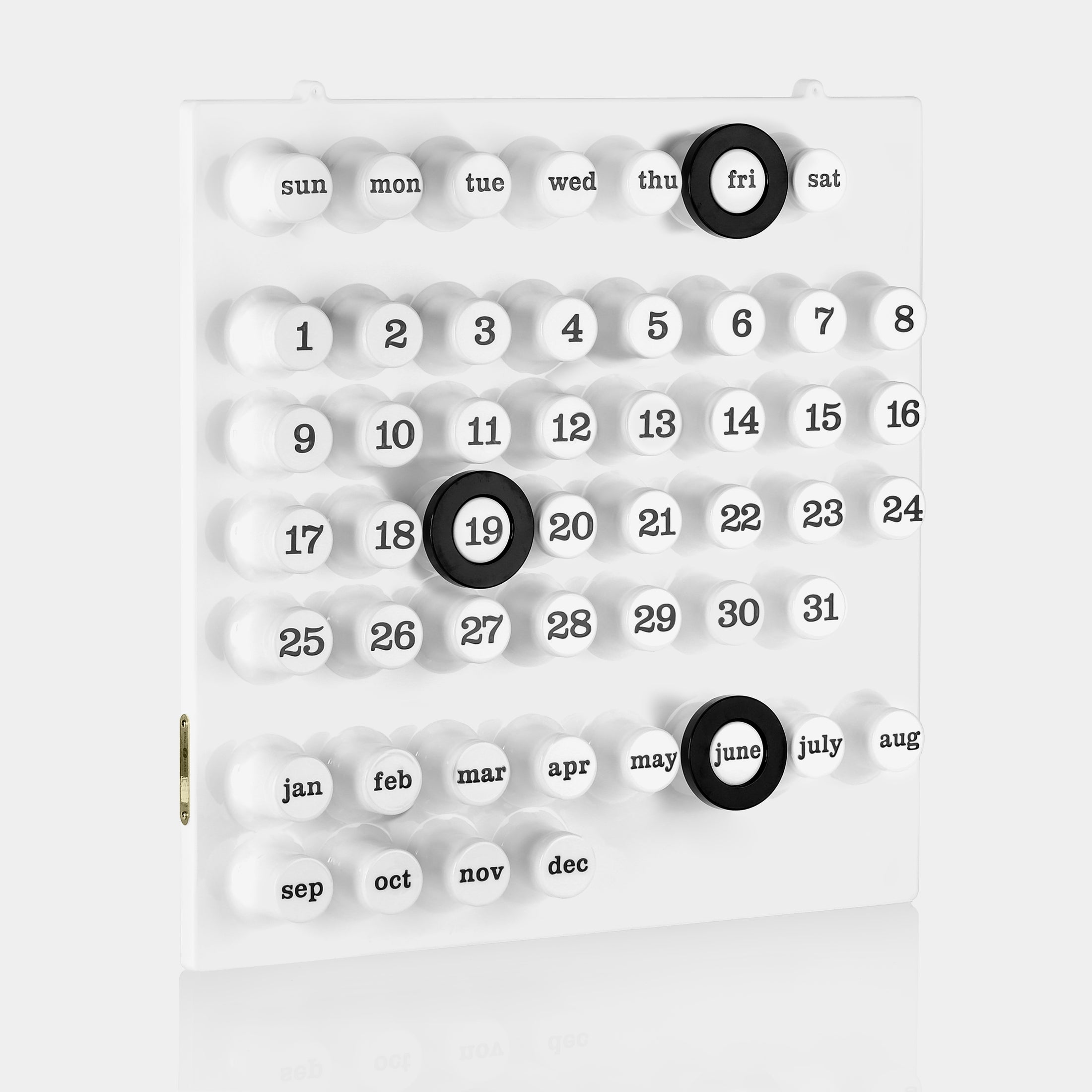 Euroway RingADate White Perpetual Wall Calendar