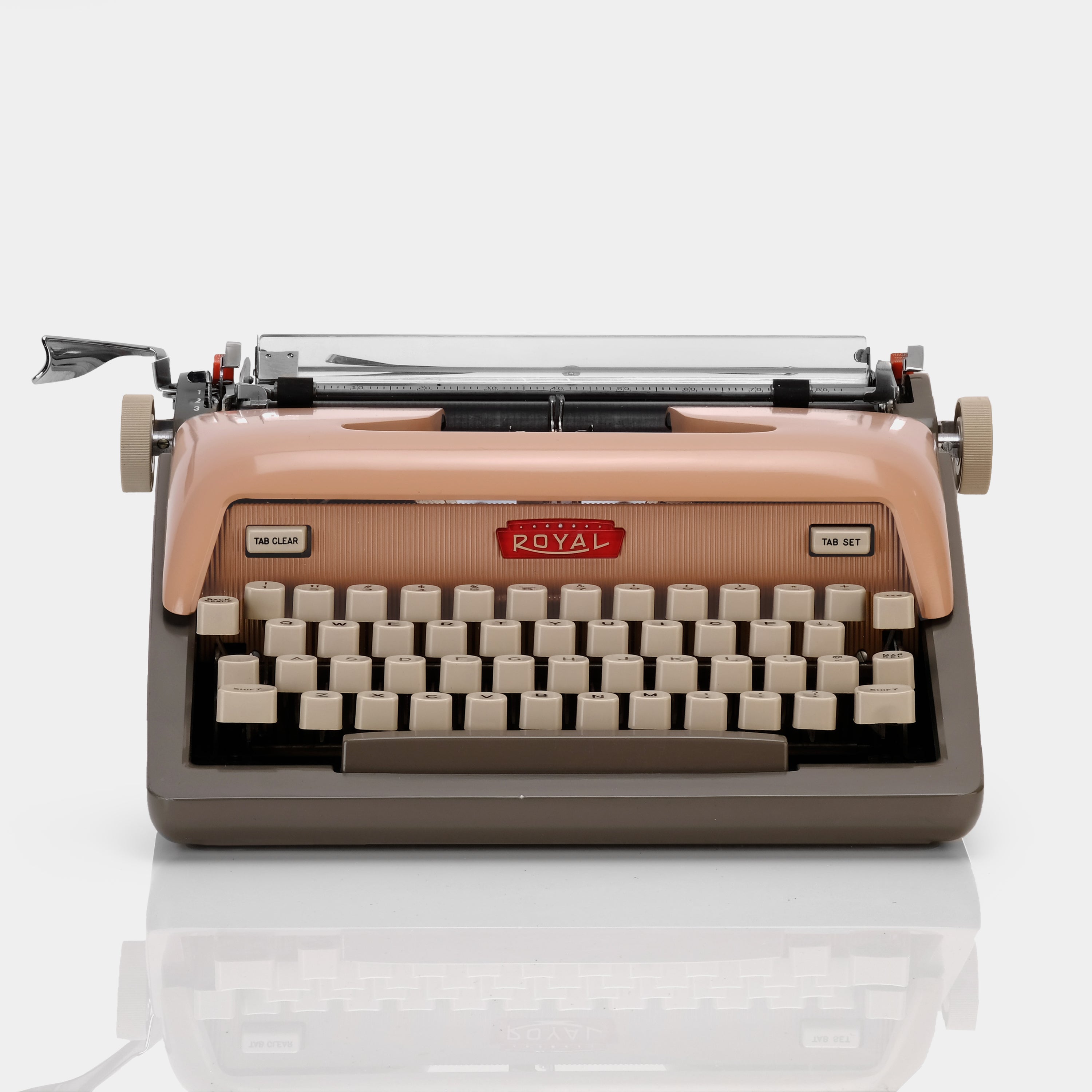Royal Futura 800 Mauve Manual Typewriter and Case