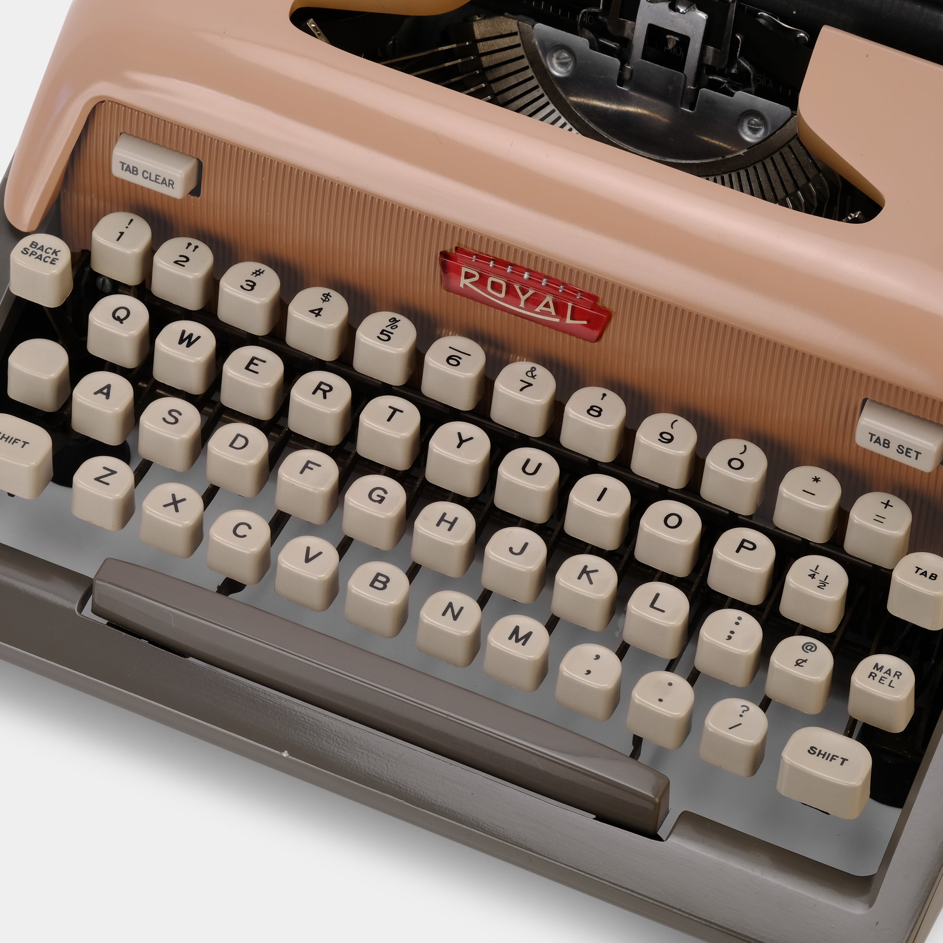 Royal Futura 800 Mauve Manual Typewriter and Case