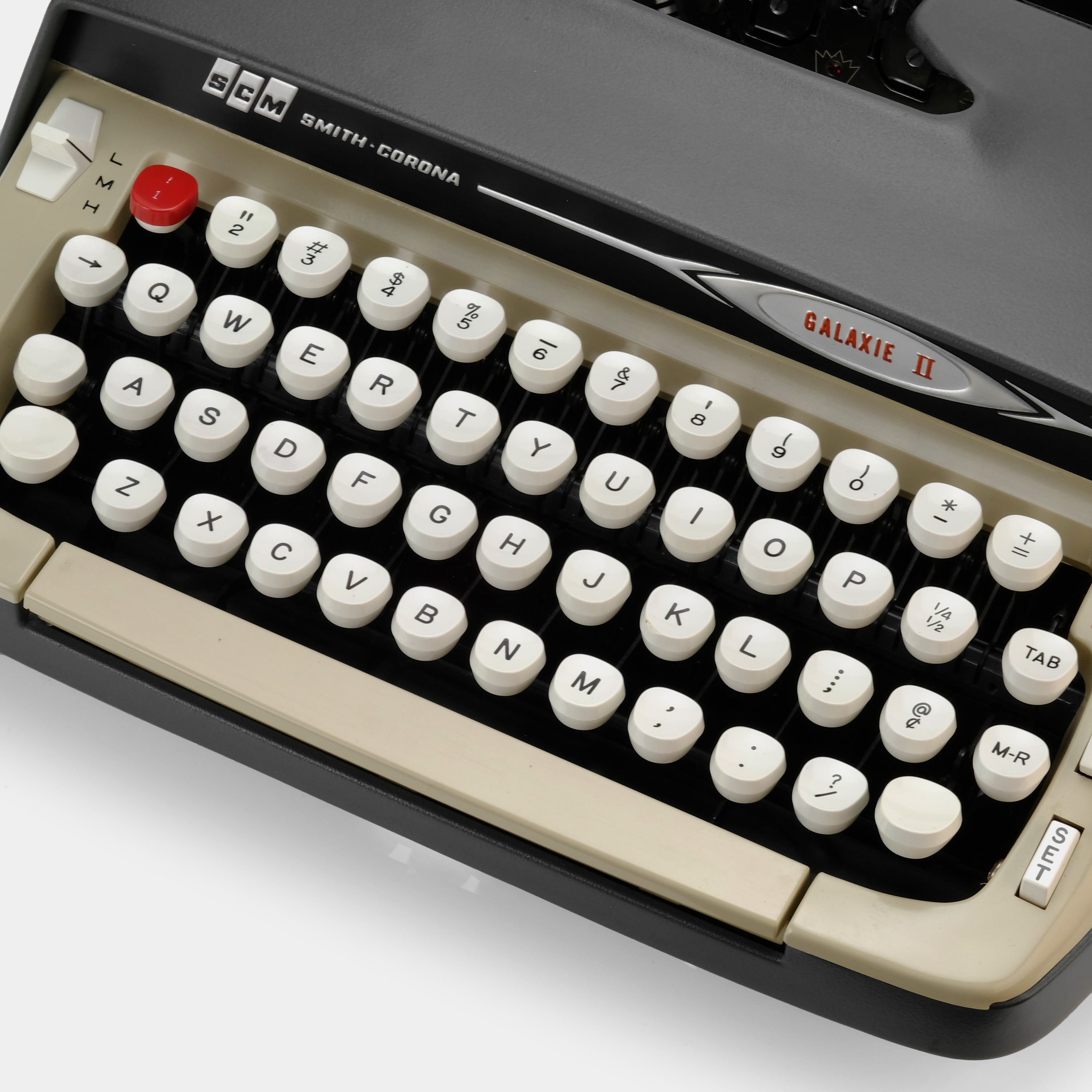 Smith-Corona Galaxie II Grey Manual Typewriter and Case