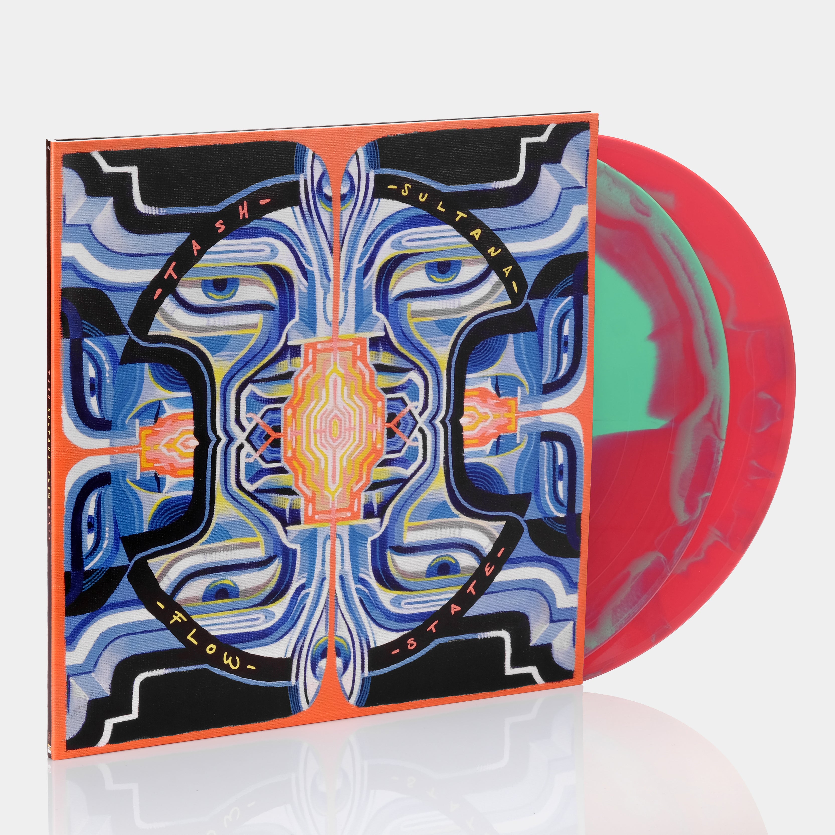 Tash Sultana - Flow State 2xLP Pink and Mint Swirl Vinyl Record