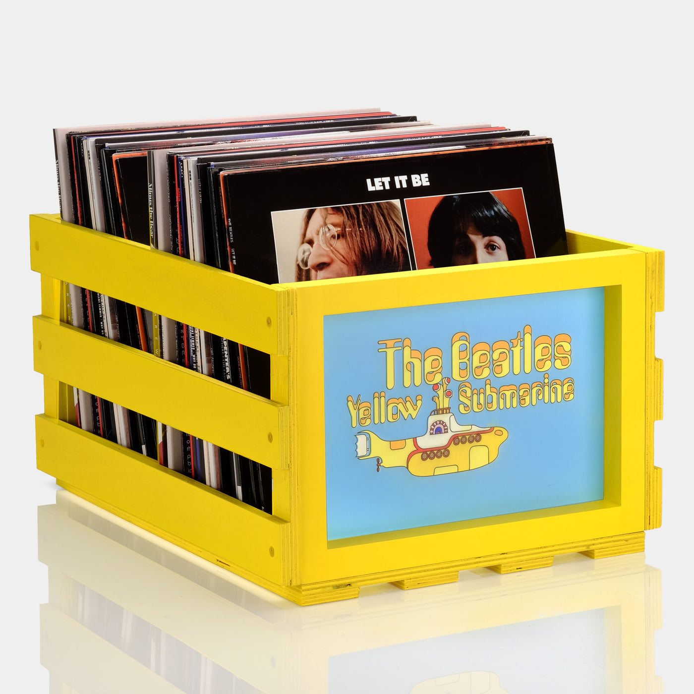 The Beatles "Yellow Submarine" Record Storage Crate