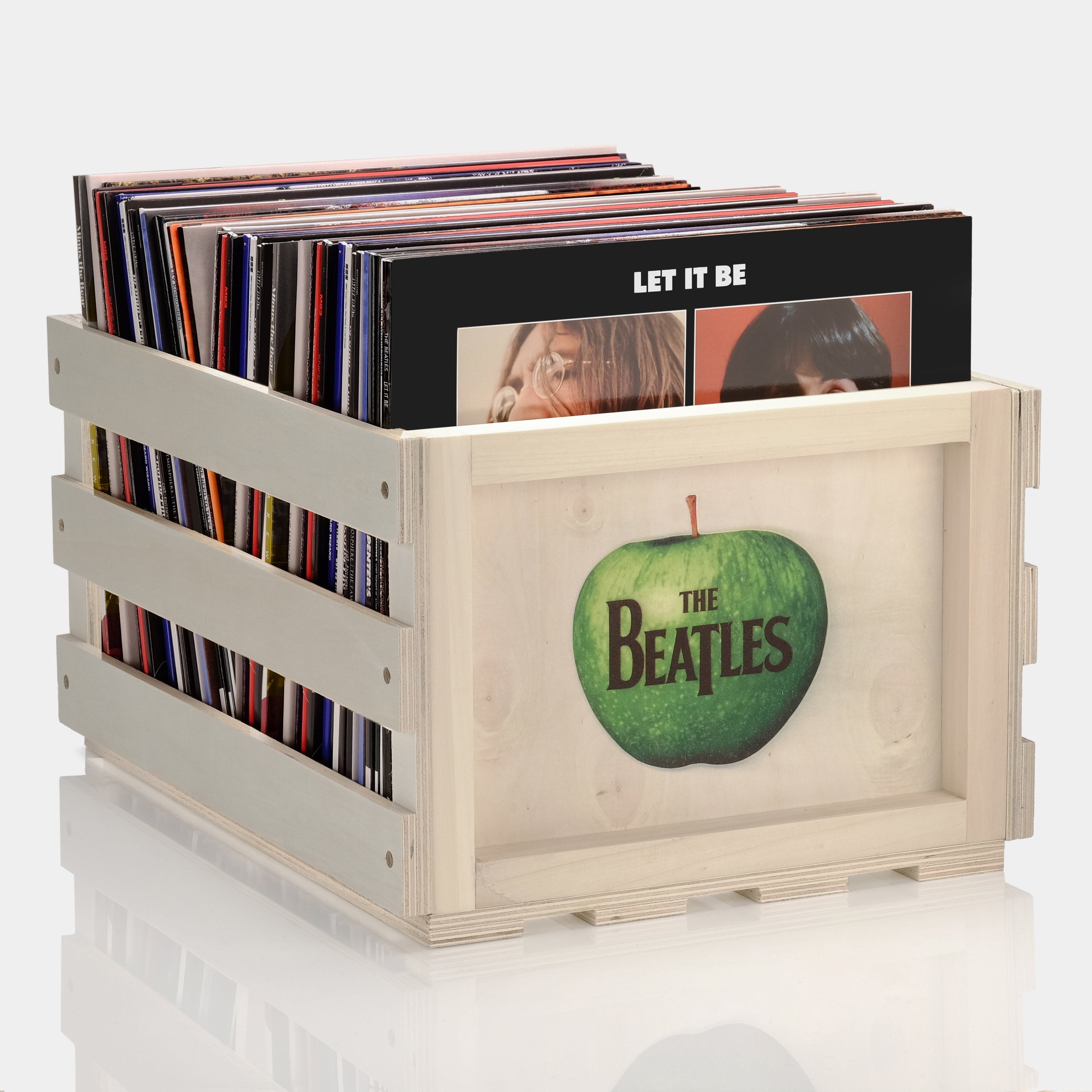 The Beatles Logo Record Storage Crate