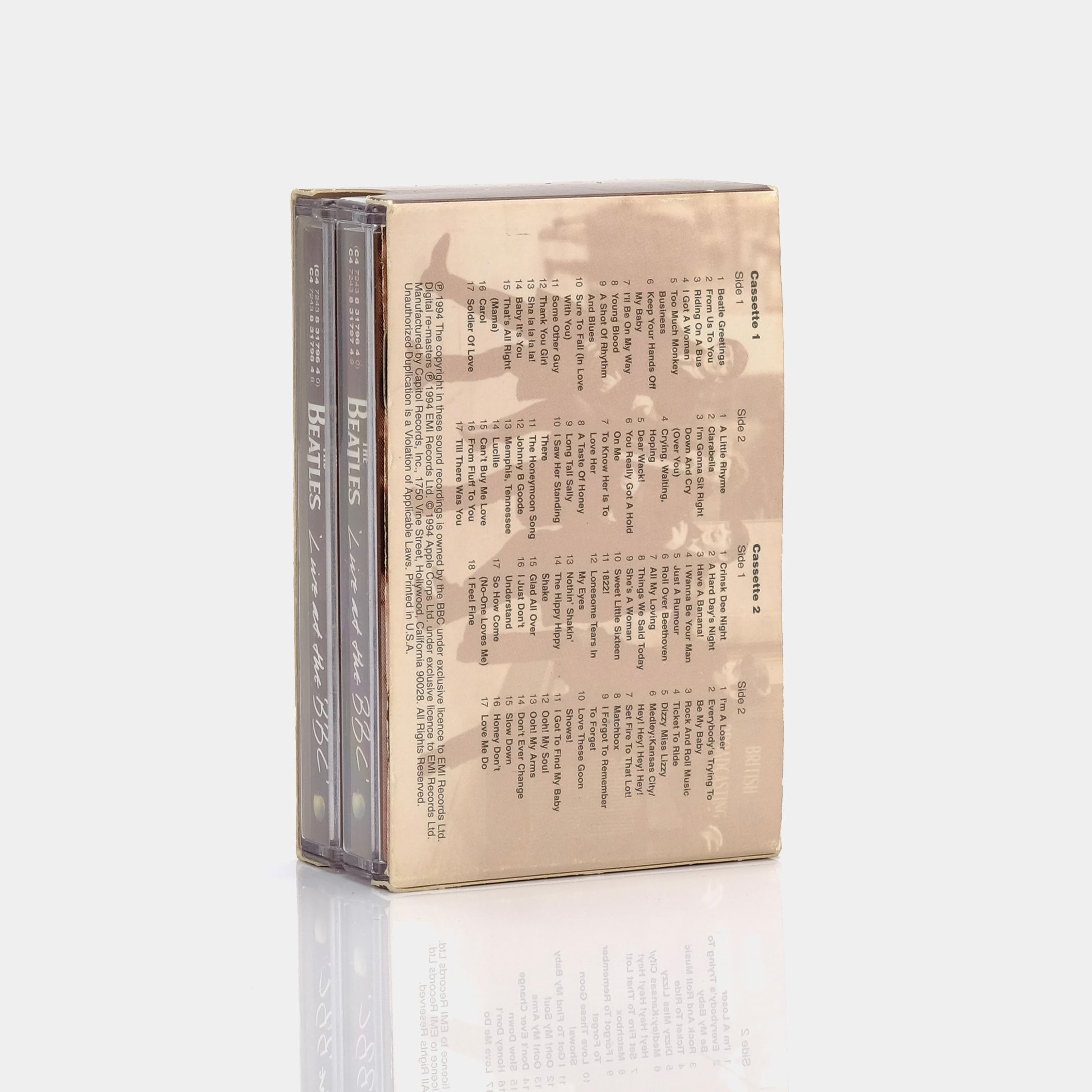 The Beatles - Live at the BBC Cassette Tape