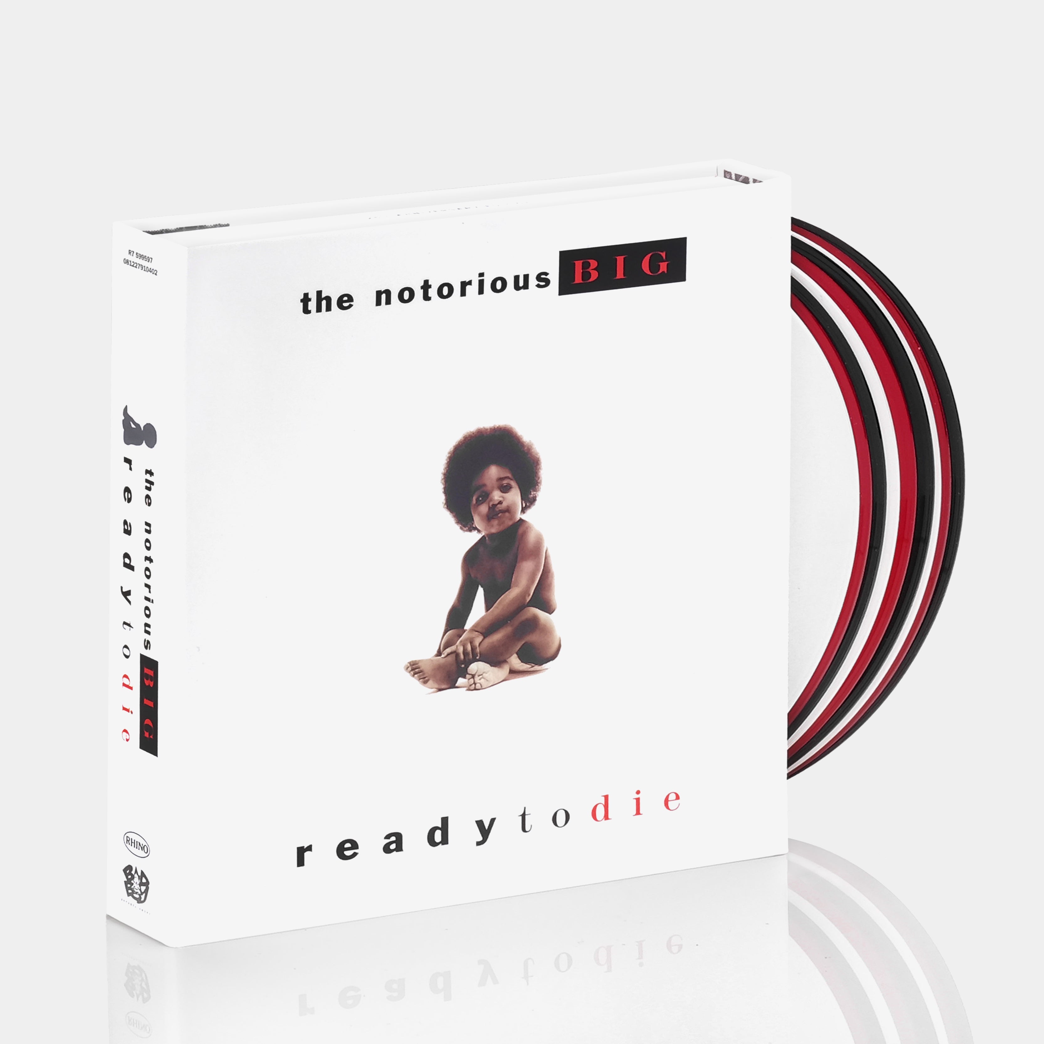 Notorious B.I.G. - Ready To Die 9x7" LP Red, White & Black Vinyl Record