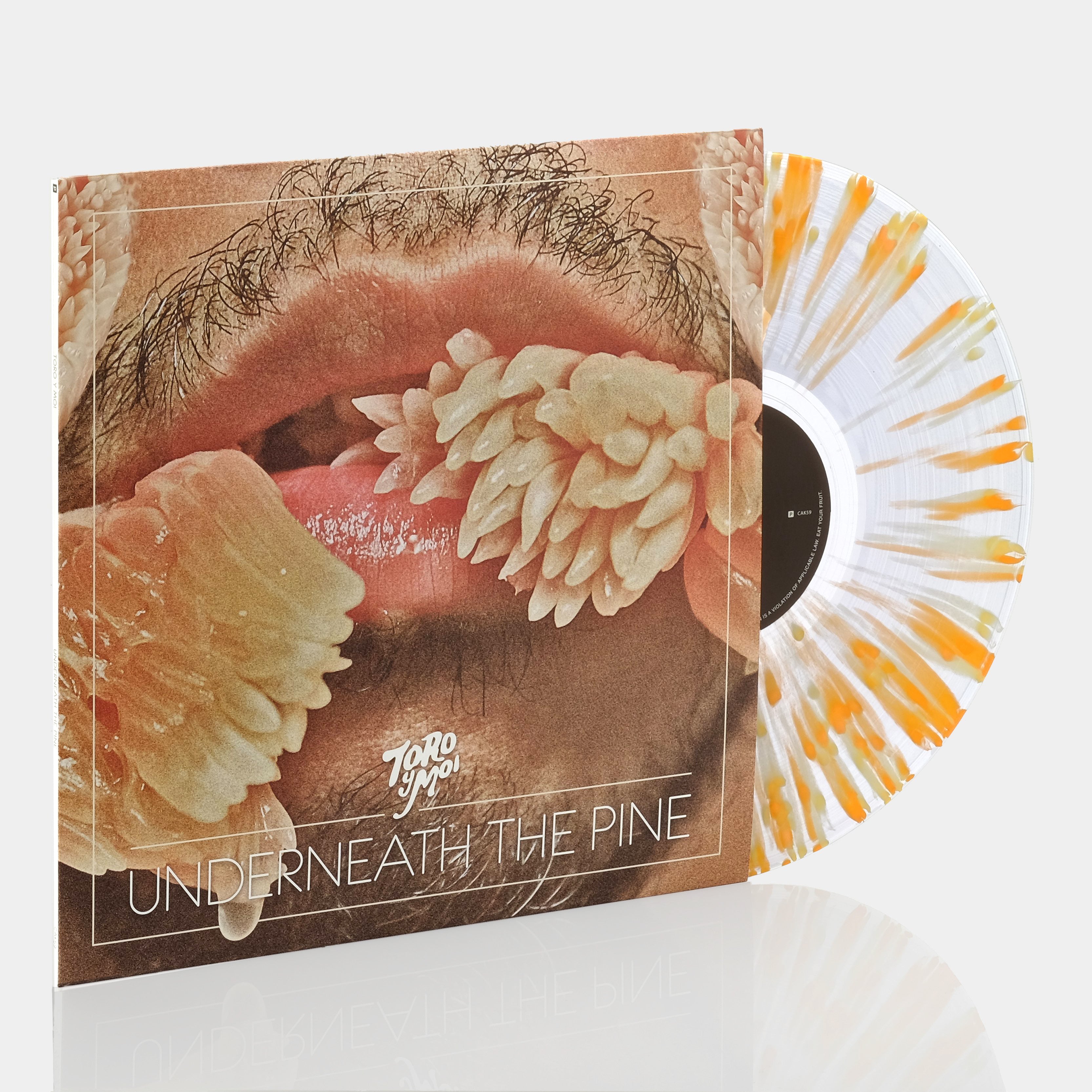 Toro y Moi - Underneath The Pine LP Clear With Yellow & Orange Splatter Vinyl Record