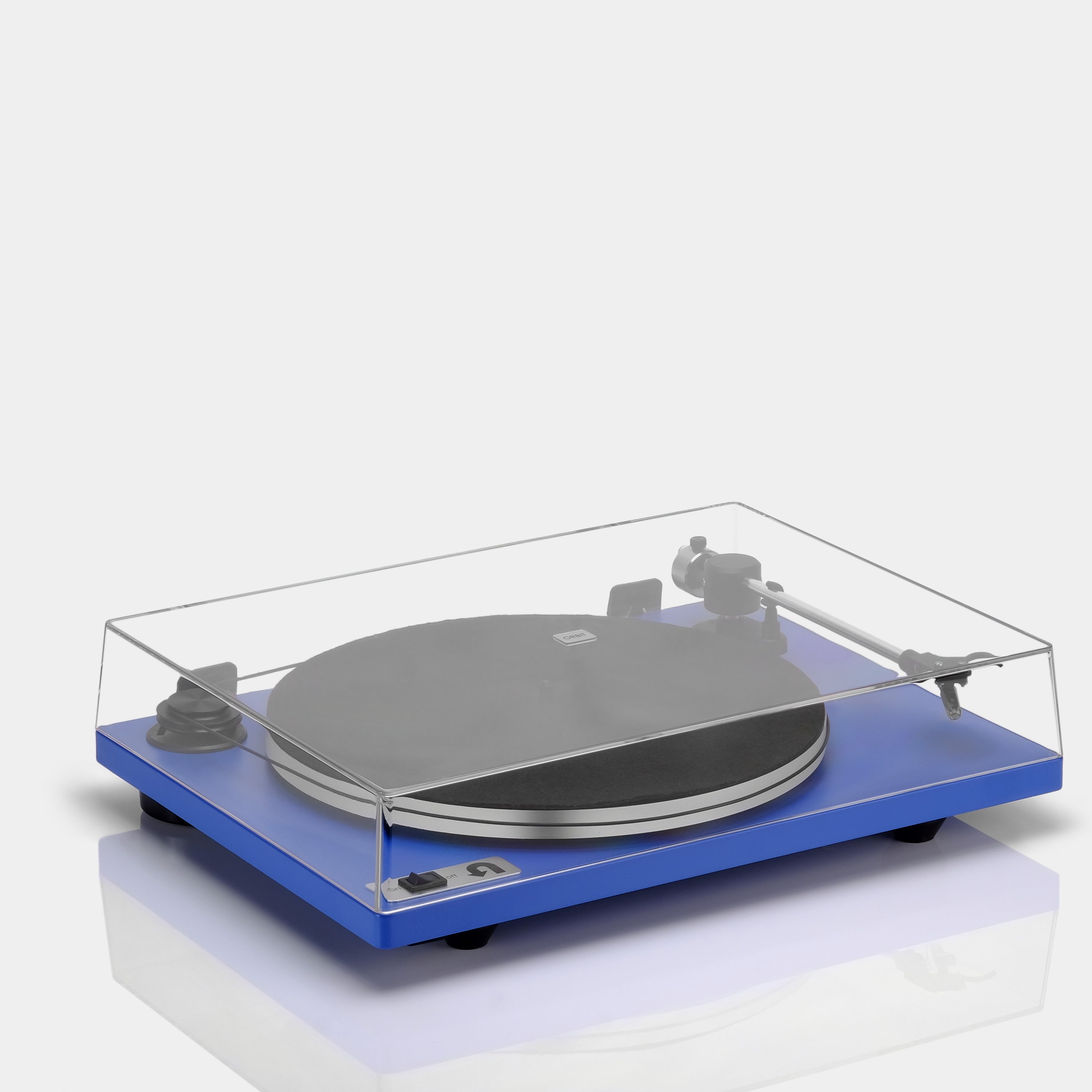 Orbit Plus Blue Turntable with Built-in Preamp by U-Turn Audio