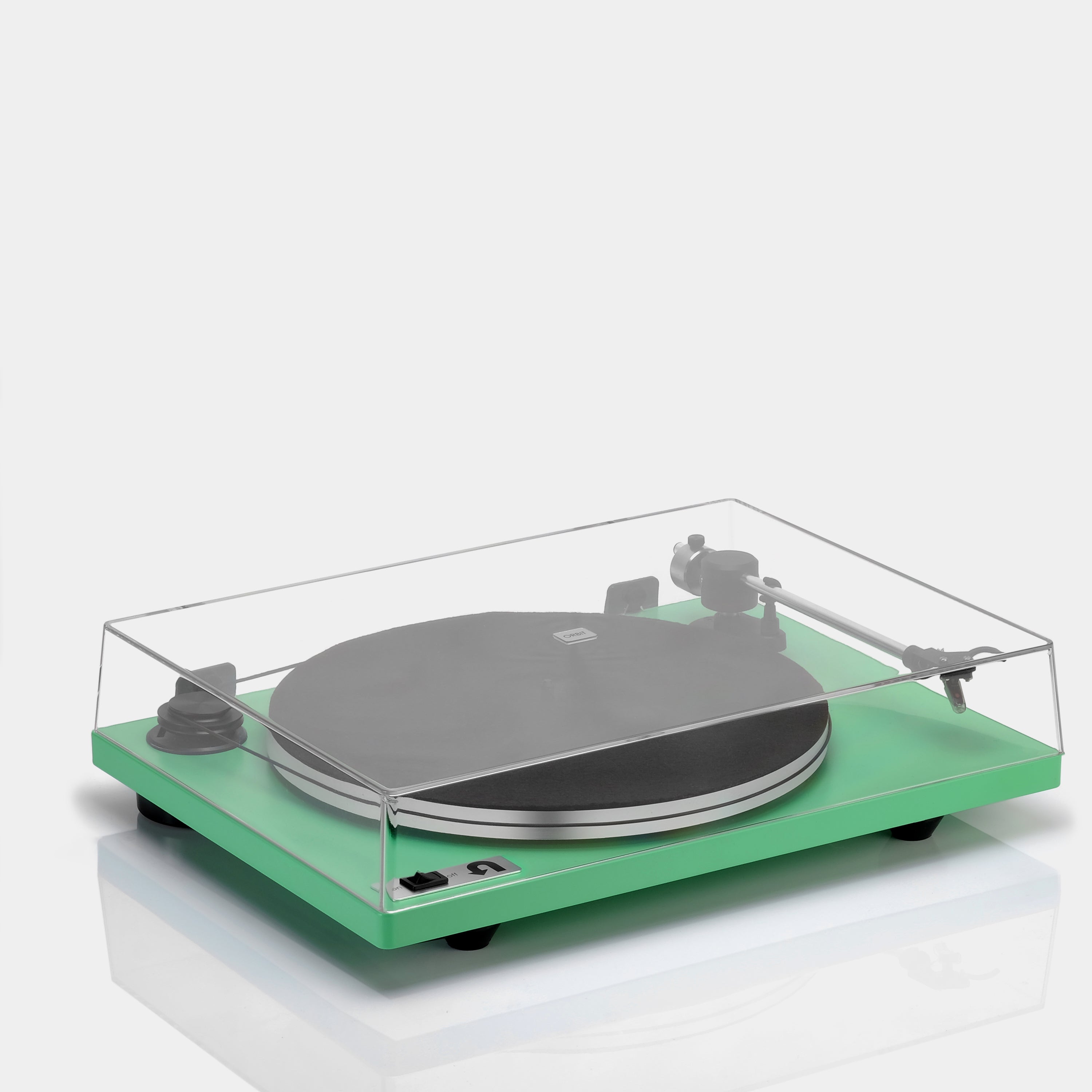 Orbit Plus Green Turntable with Built-in Preamp by U-Turn Audio