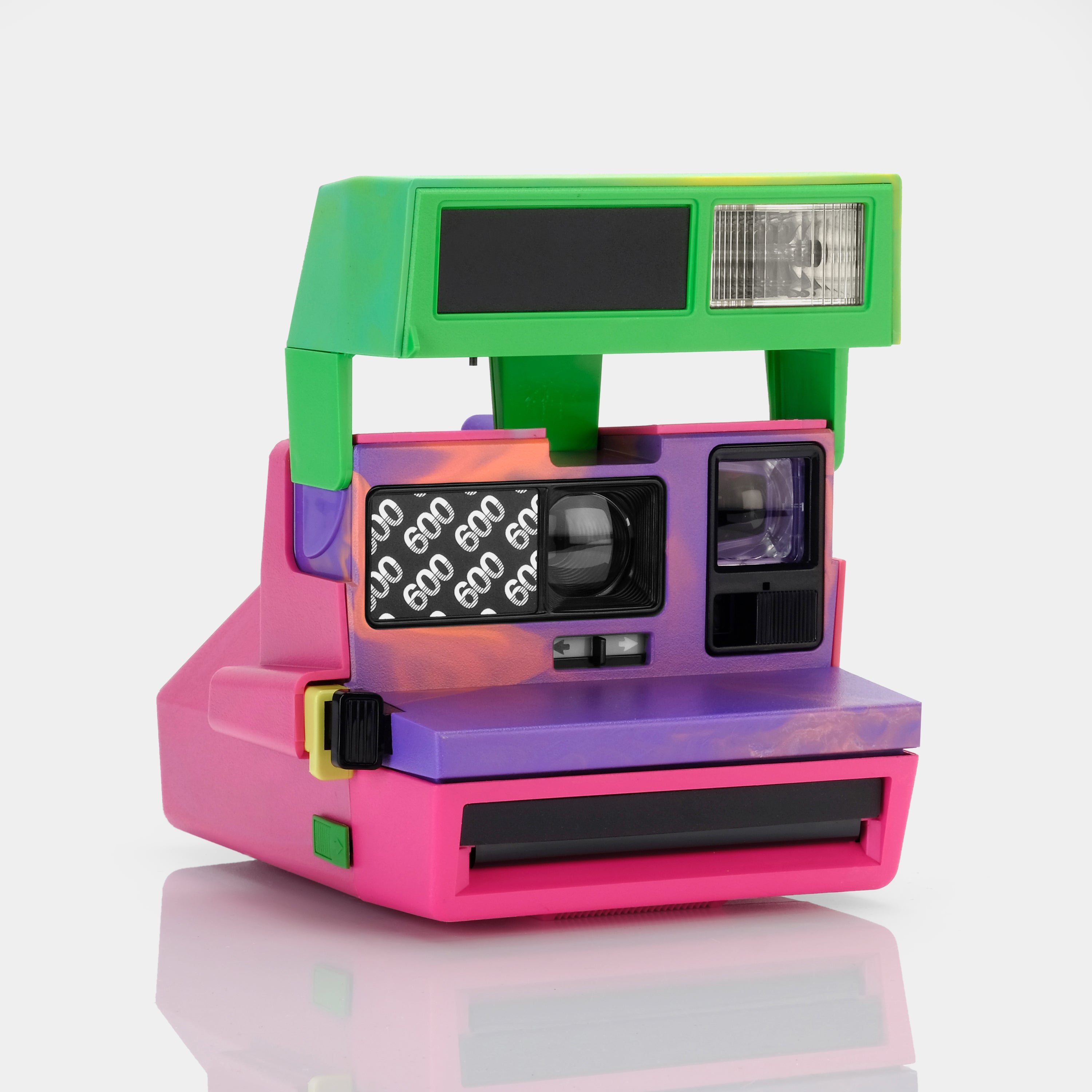 Pink, Purple and Green Swirl 600 Instant Film Camera