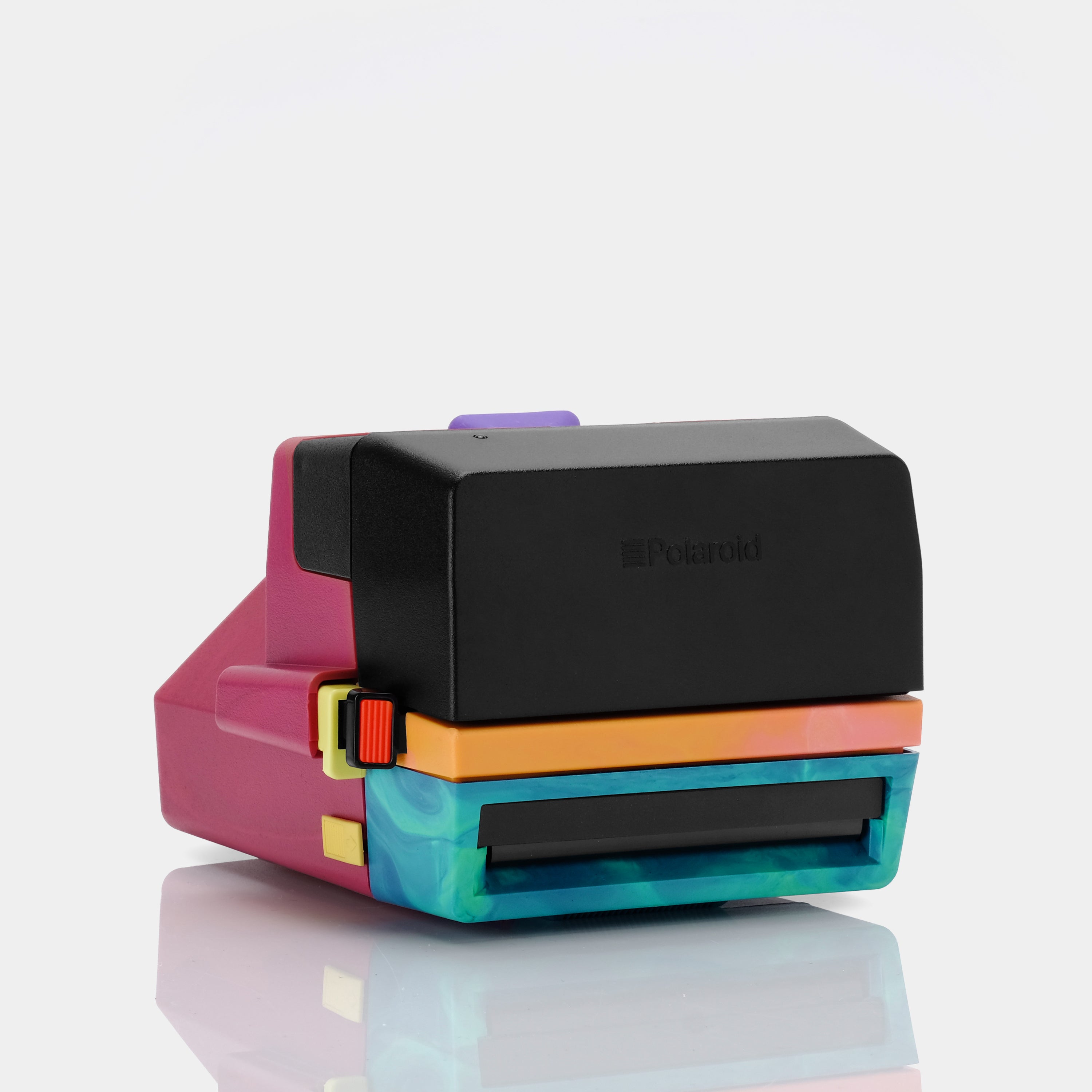 Magenta, Orange and Blue Swirl 600 Instant Film Camera