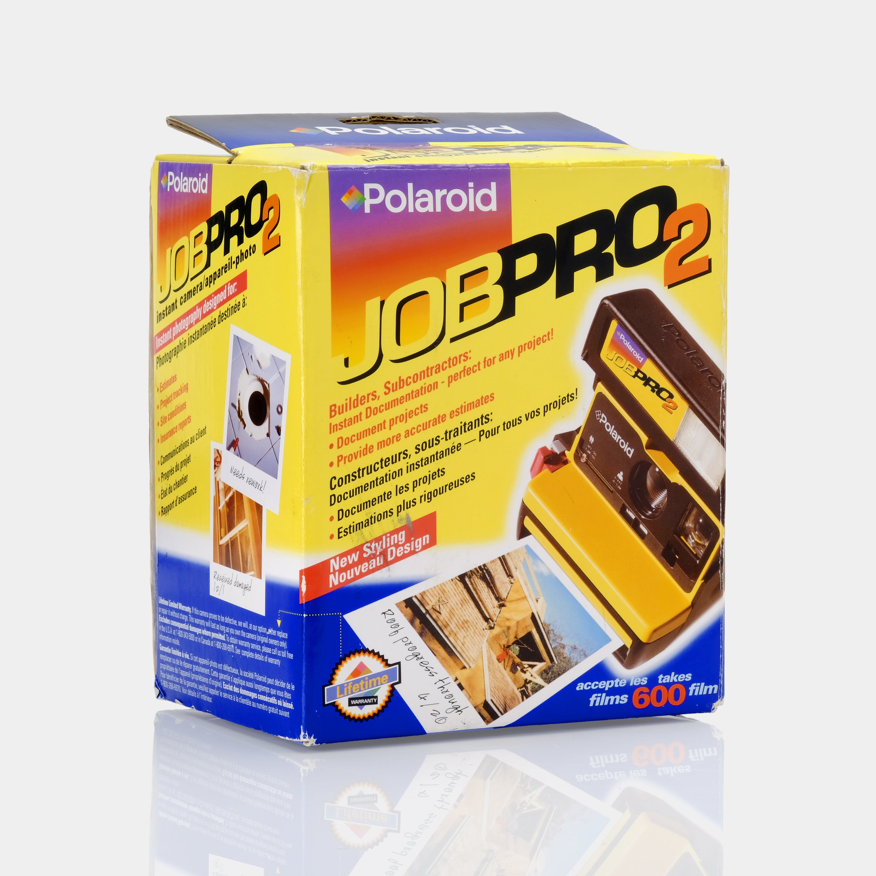 Polaroid 600 Job Pro 2 Instant Film Camera with Original Box and Manual