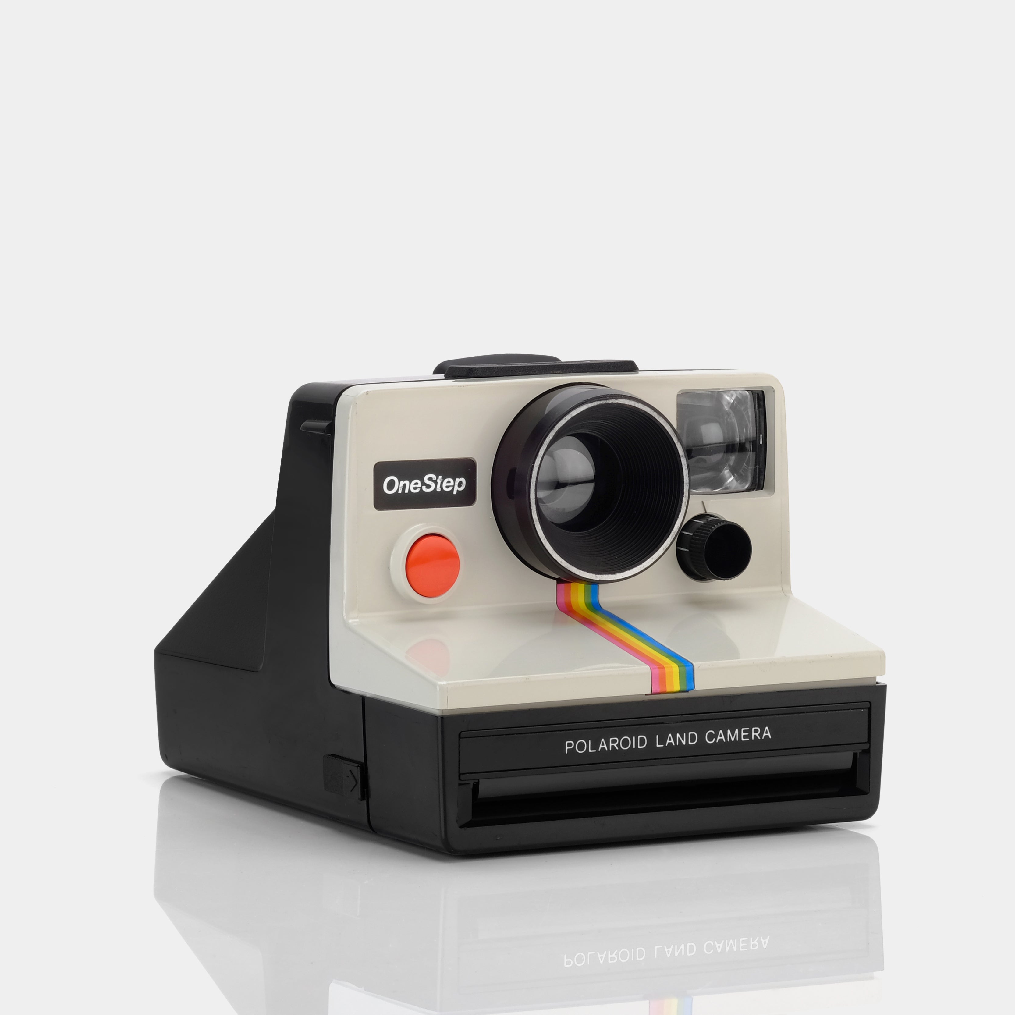 Polaroid SX-70 One Step Rainbow White Instant Camera Converted to 600