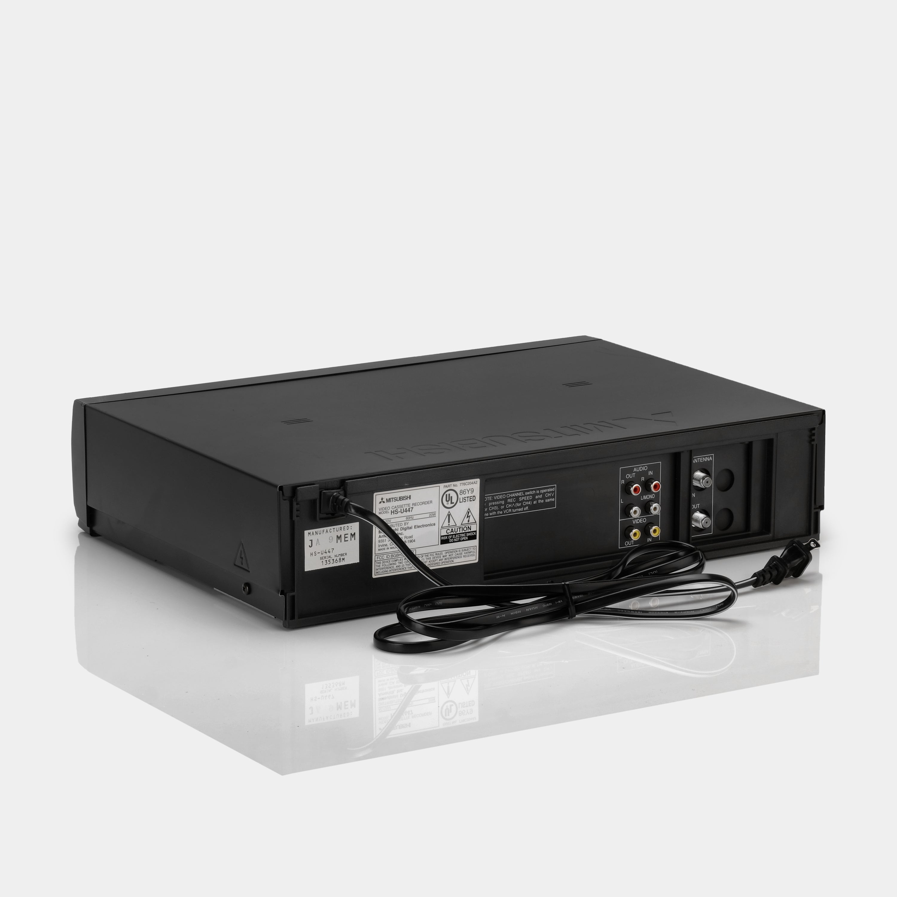 Mitsubishi HS-U447 VCR VHS Player