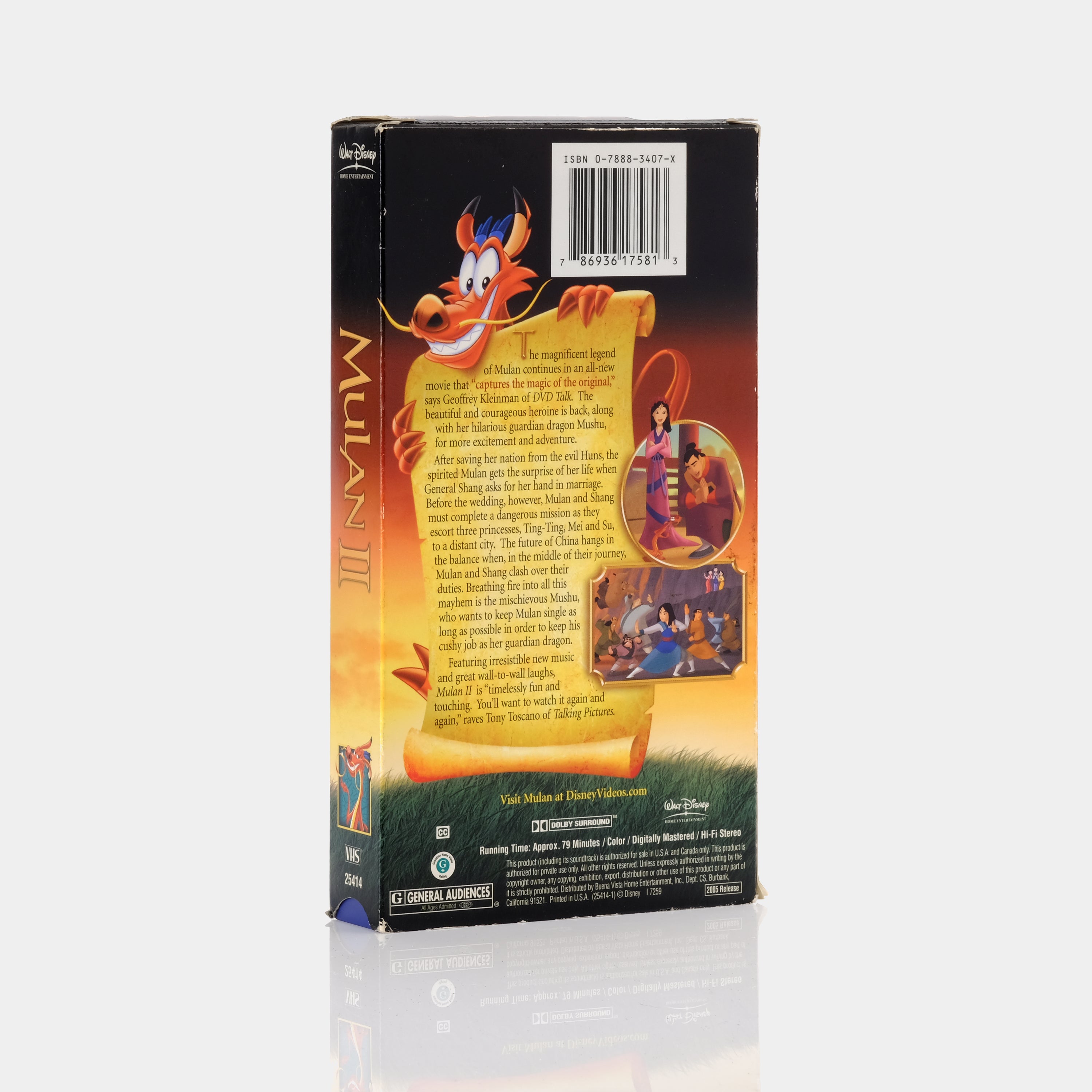 Mulan II VHS Tape