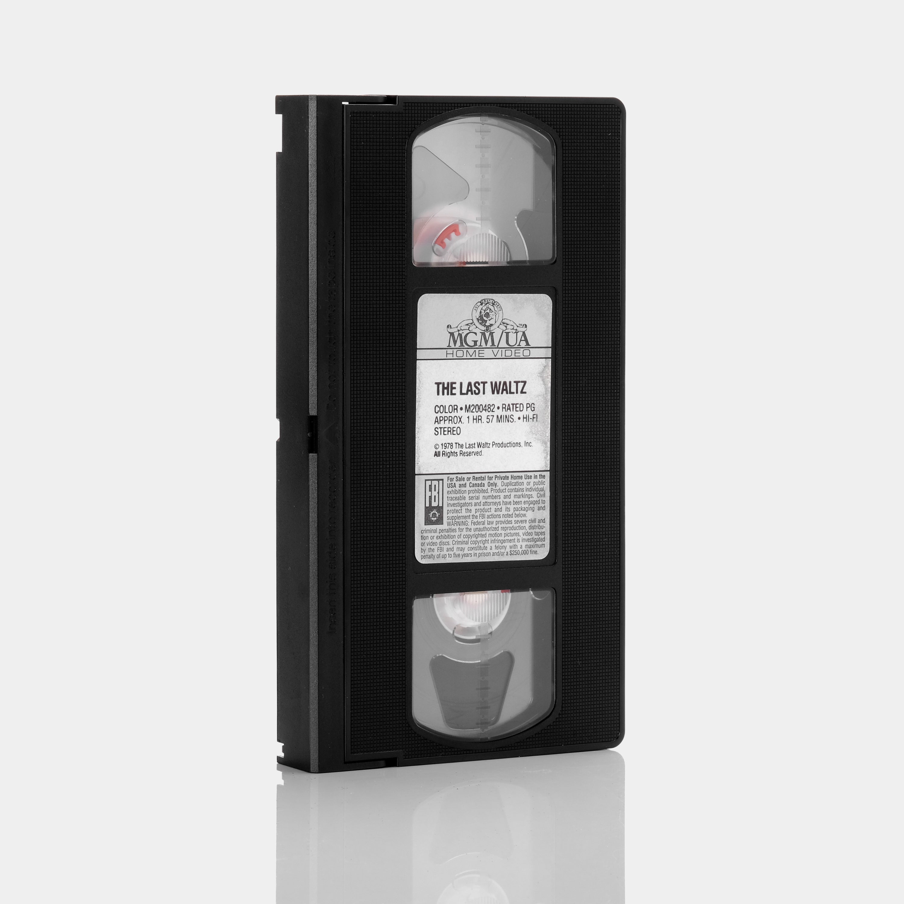 The Last Waltz VHS Tape