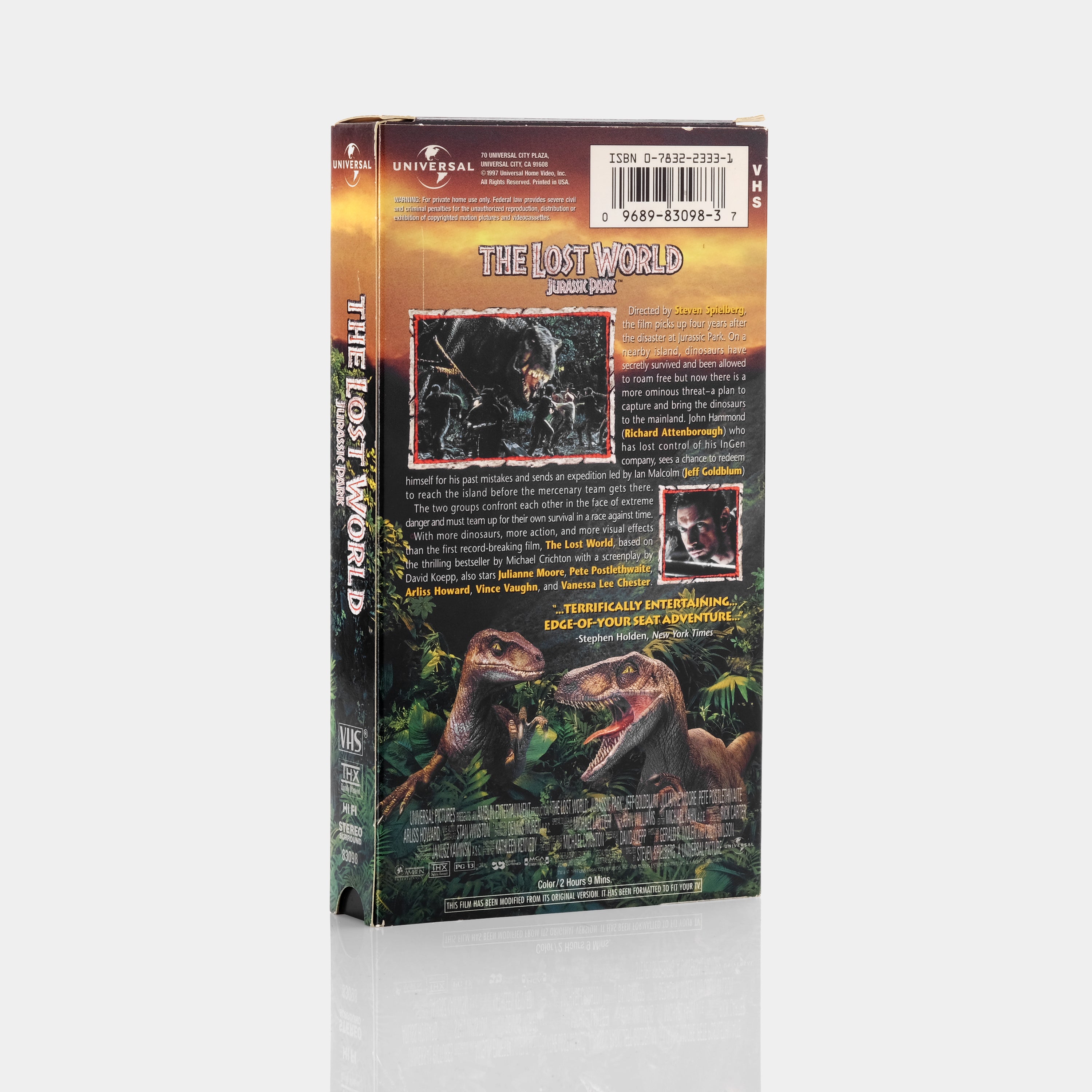 The Lost World: Jurassic Park VHS Tape