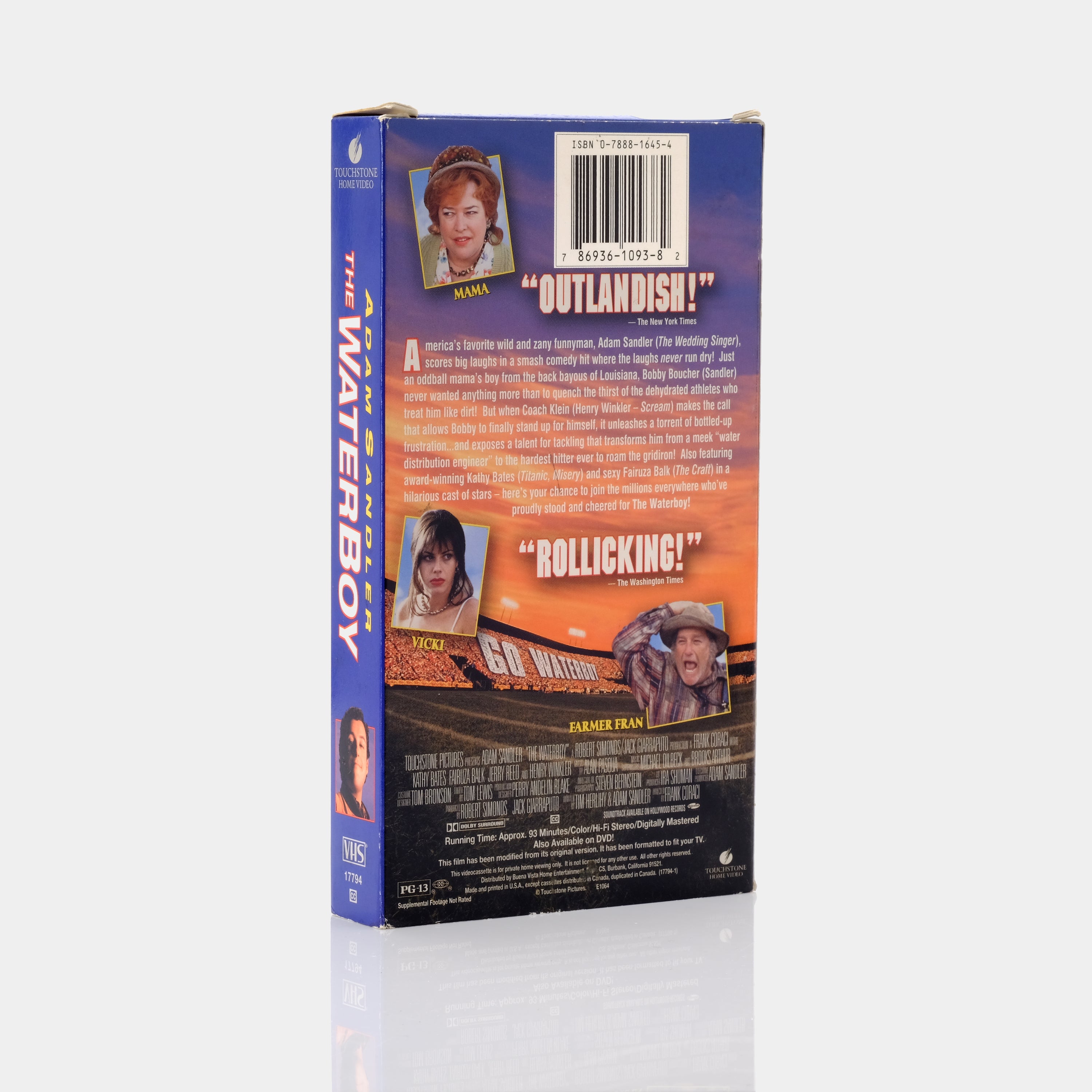 The WaterBoy VHS Tape