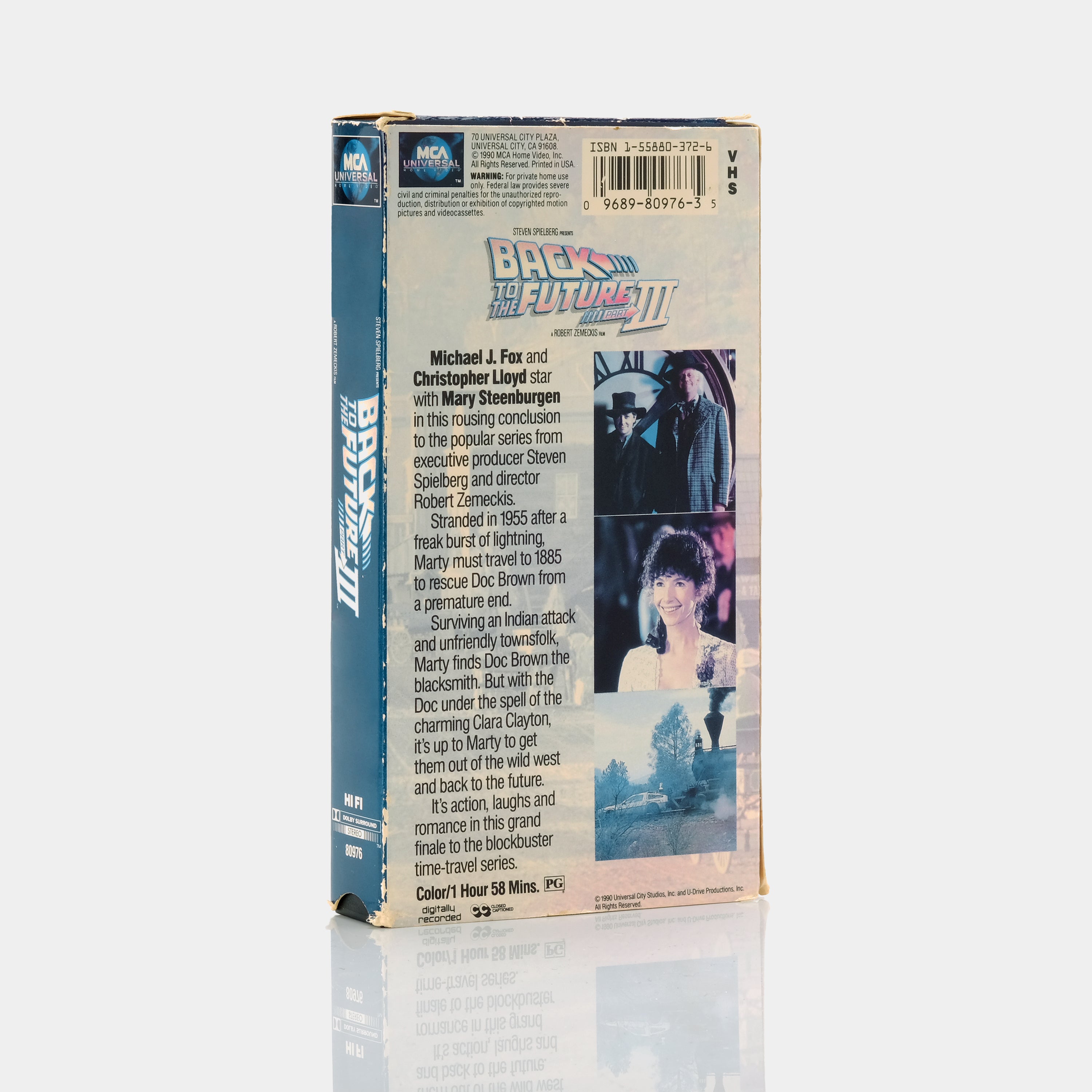 Back To The Future Part III VHS Tape