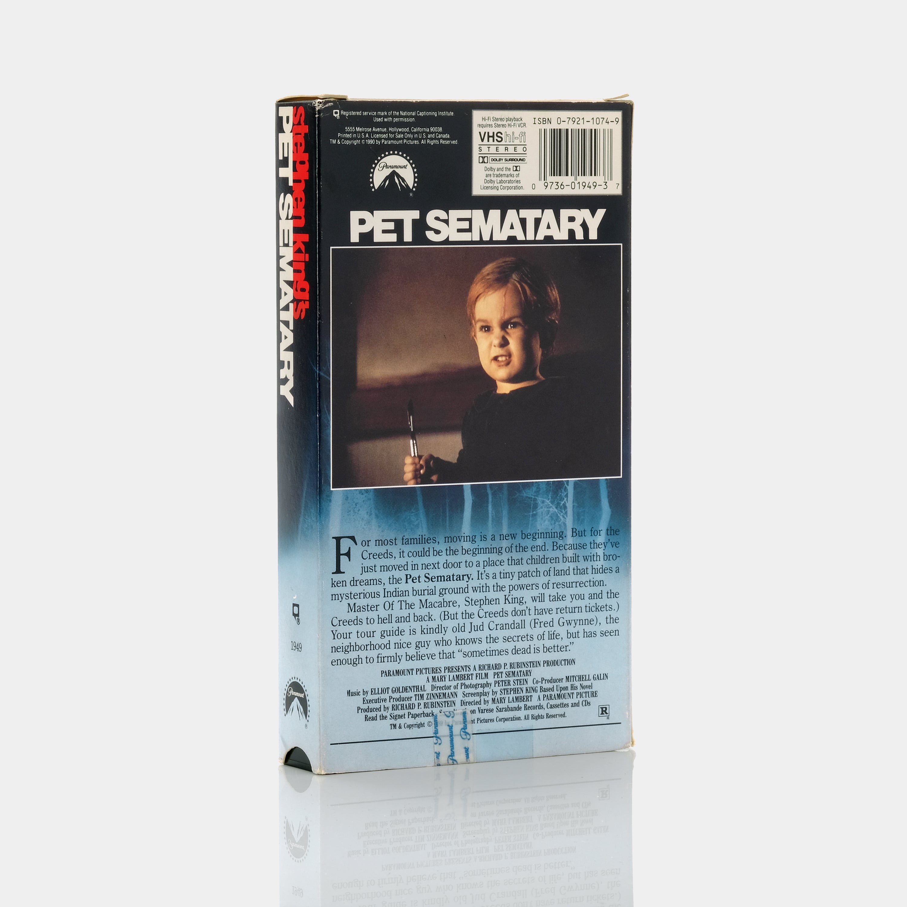 Pet Sematary VHS Tape