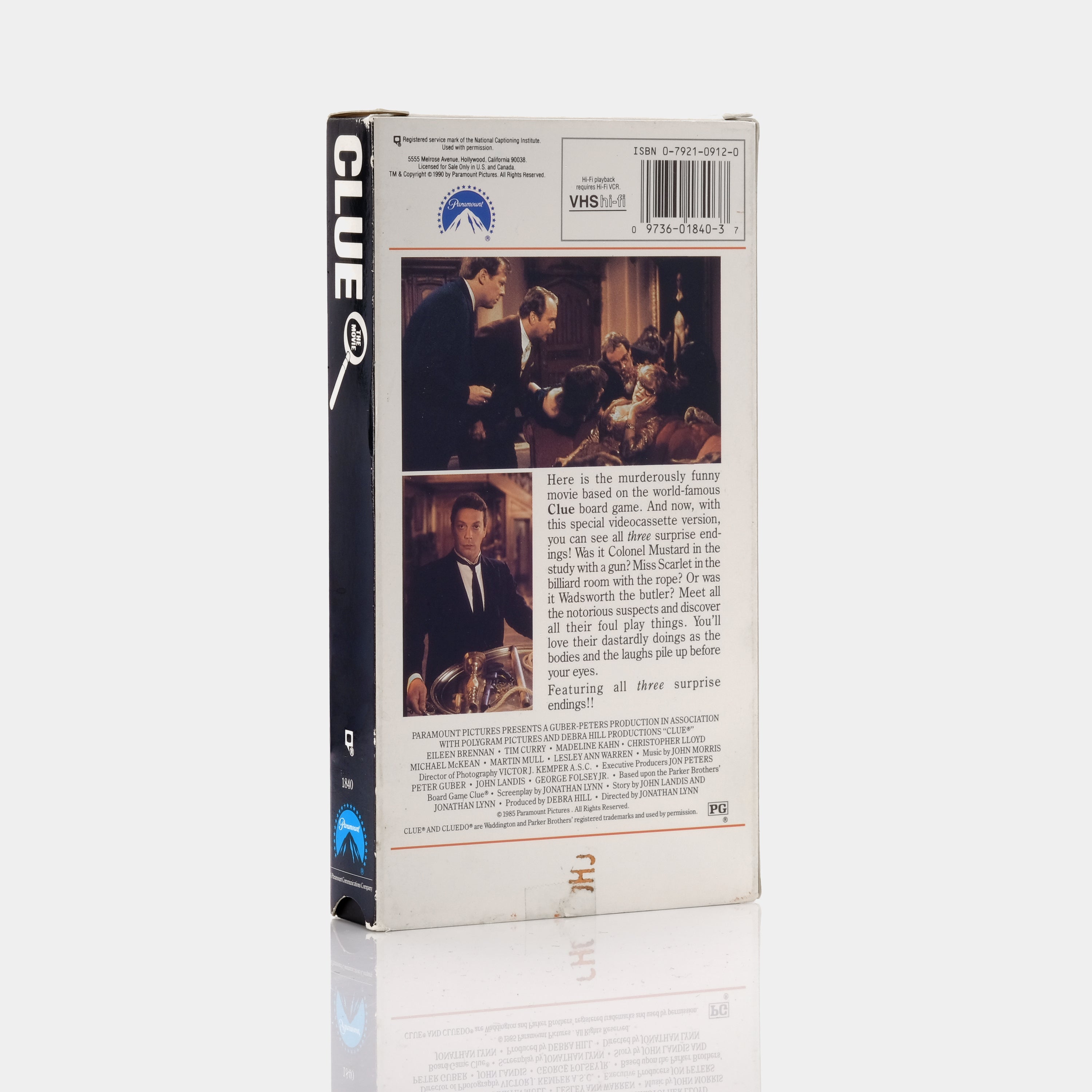 Clue VHS Tape