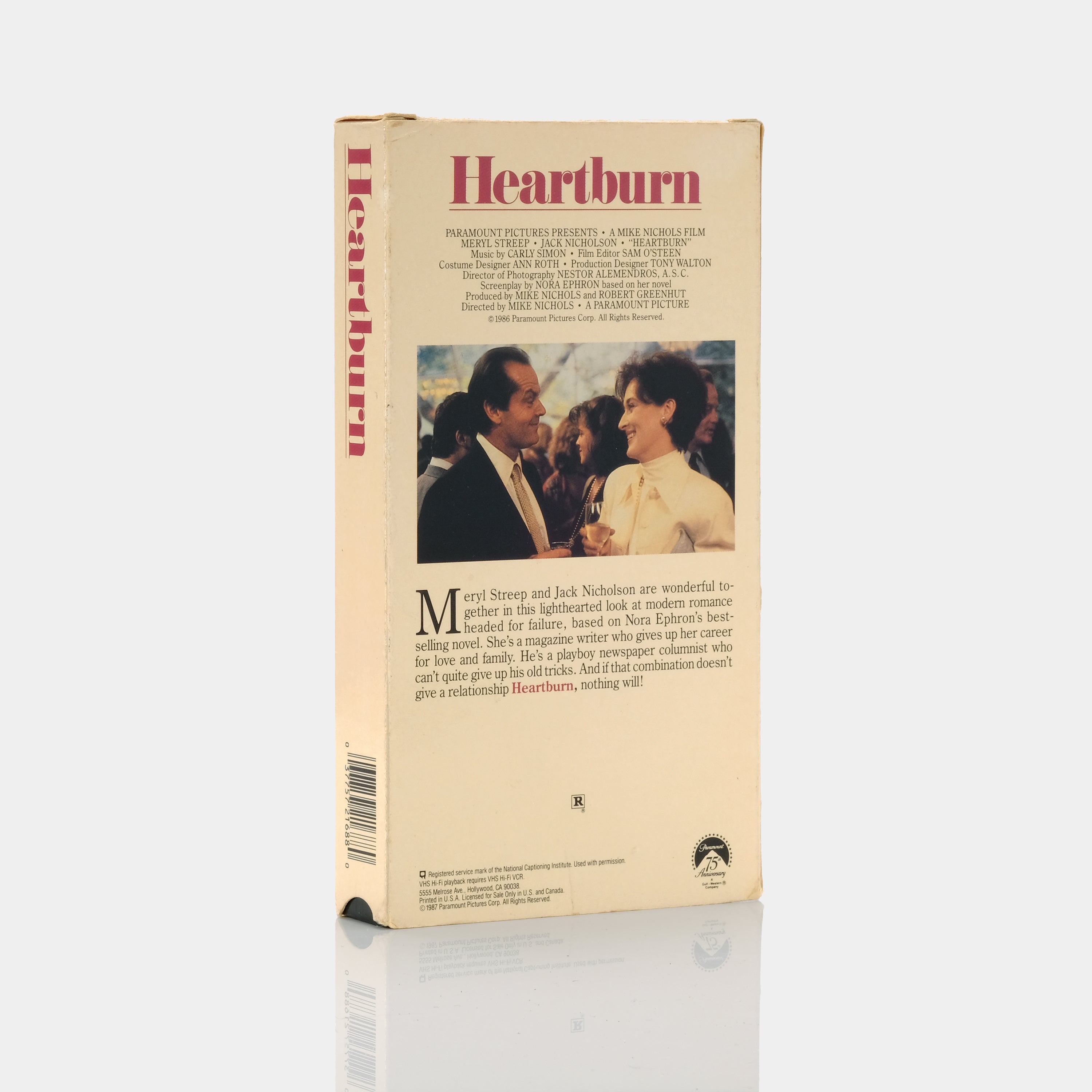 Heartburn VHS Tape